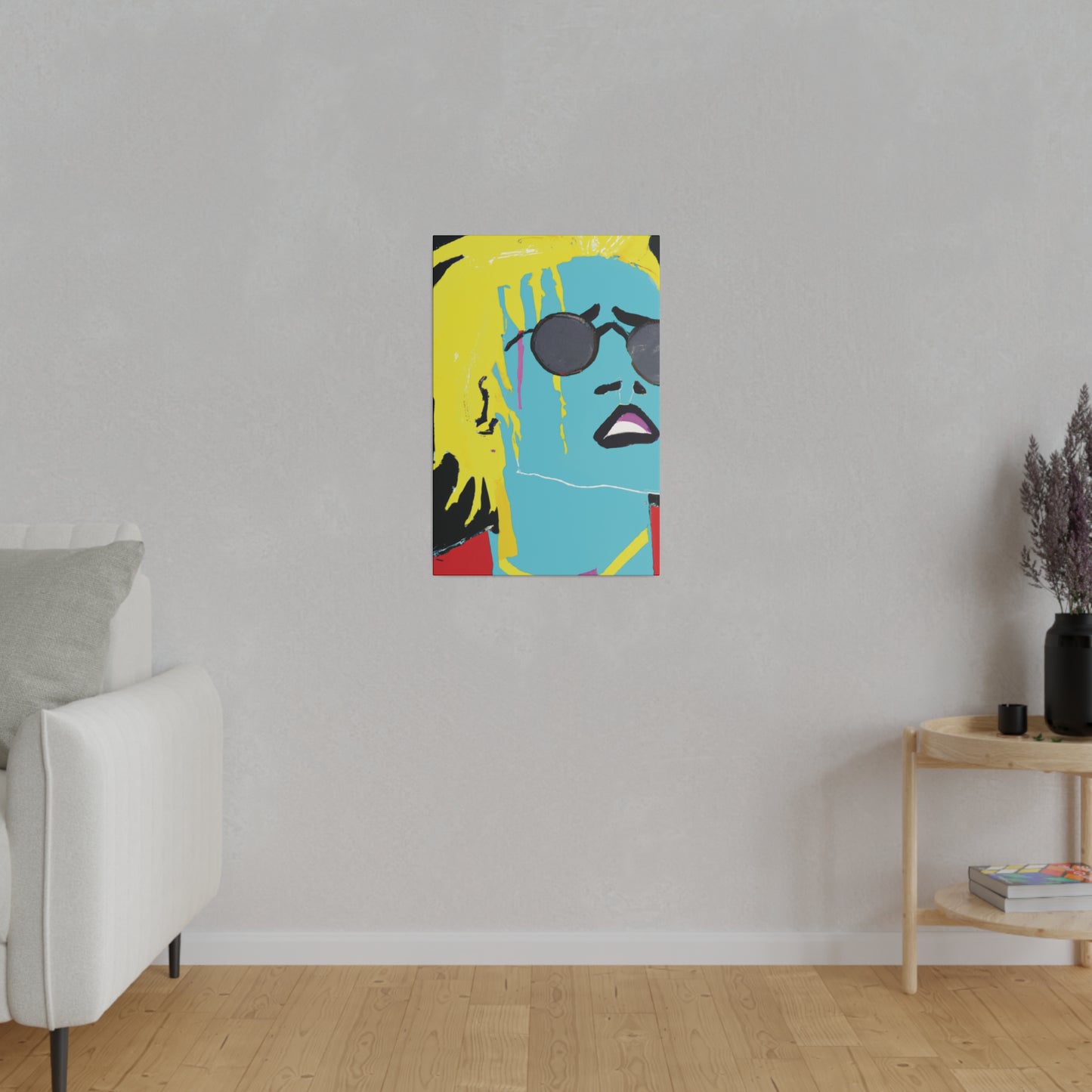 3863S - Rockstar Painting Print | Face | Abstract | Poster | Home Decor | Wall Art | Music Art | Canvas