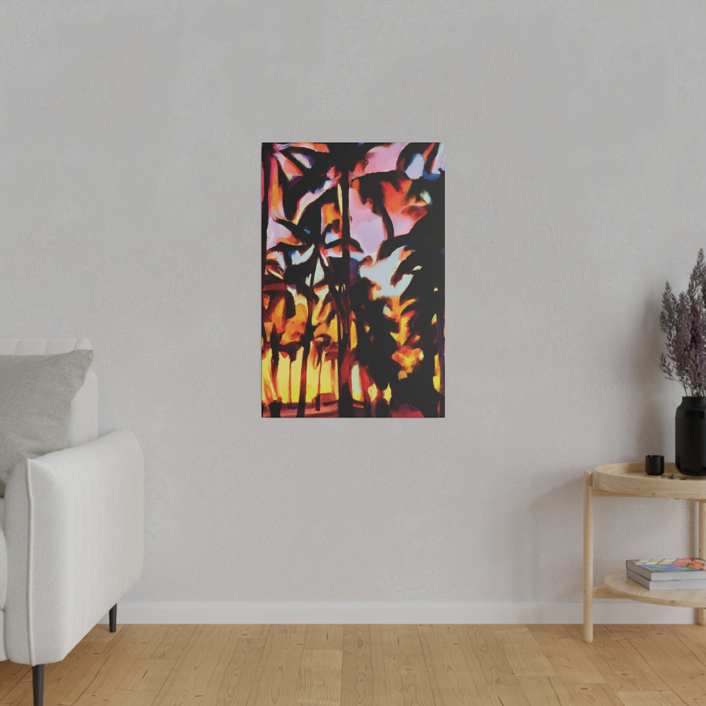 9123T - Miami Beach Sunset Painting Print | Miami | Beach | Sunset | Poster | Home Decor | Wall Art | Canvas