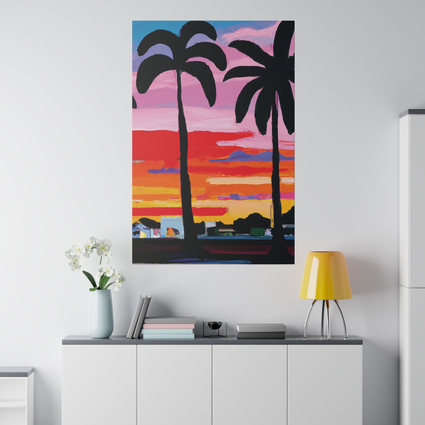 8284X - Miami Beach Sunset Painting Print | Miami | Beach | Sunset | Poster | Home Decor | Wall Art | Canvas