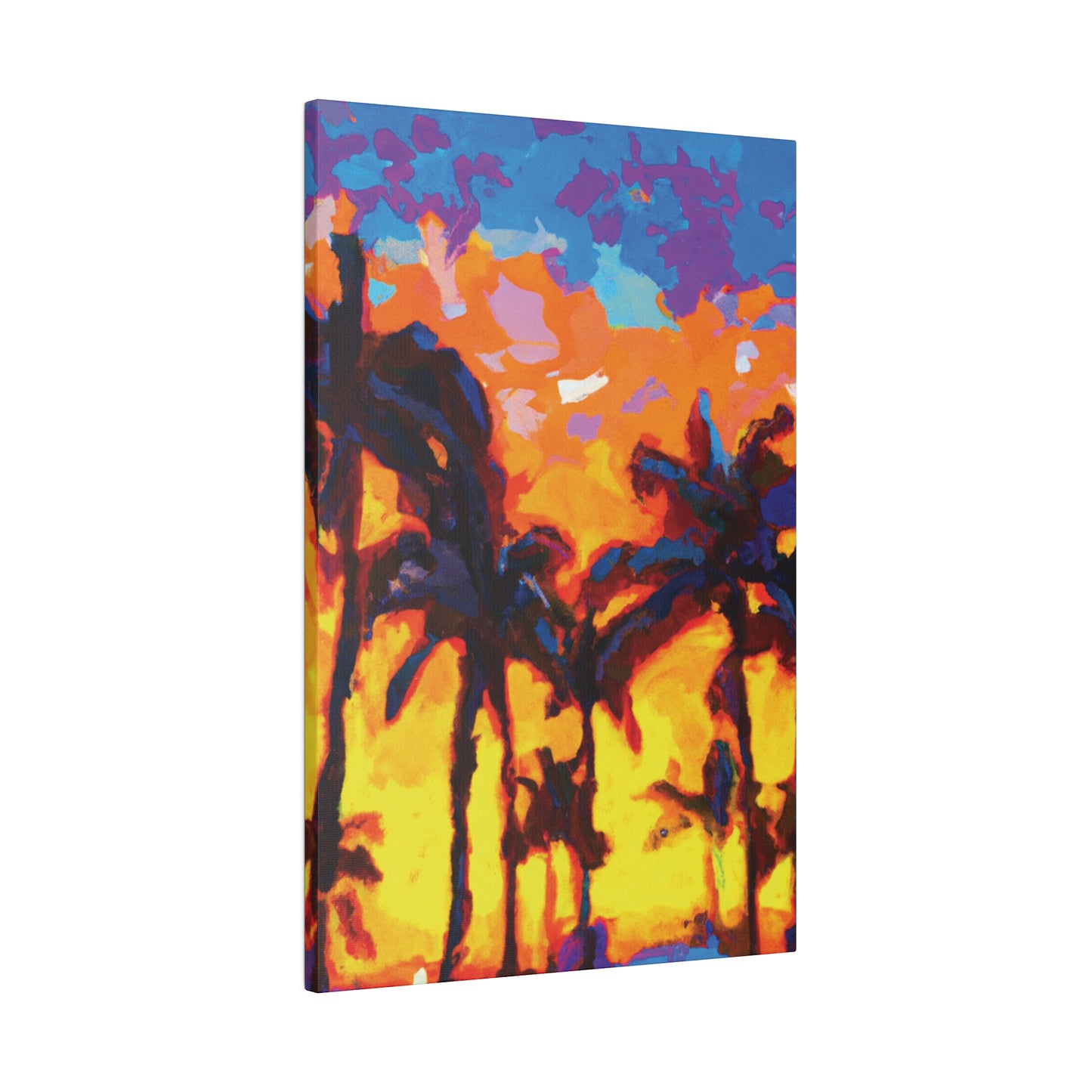 5533Y - Miami Beach Sunset Painting Print | Miami | Beach | Sunset | Poster | Home Decor | Wall Art | Canvas