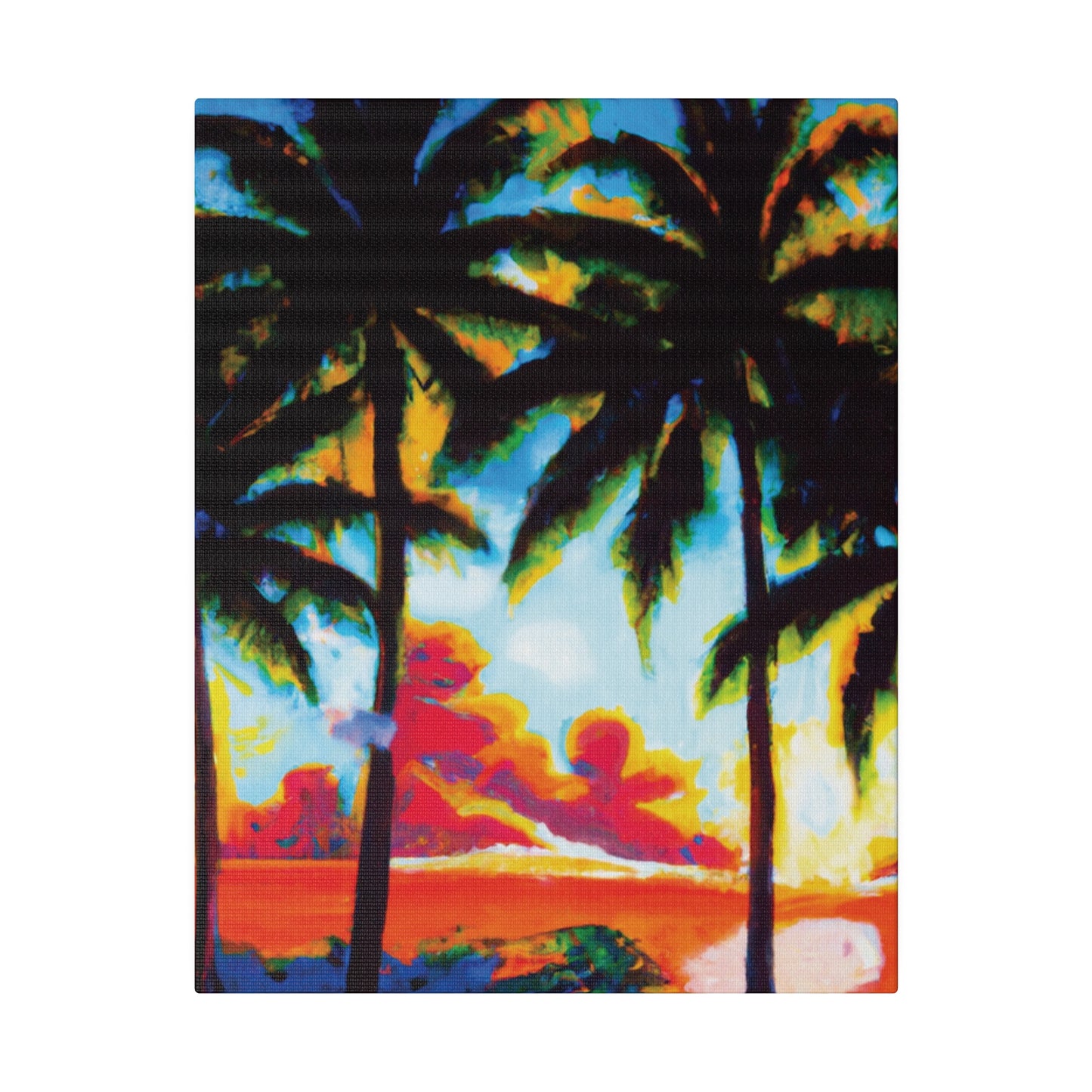 941Q - Miami Beach Sunset Painting Print | Miami | Beach | Sunset | Poster | Home Decor | Wall Art | Canvas