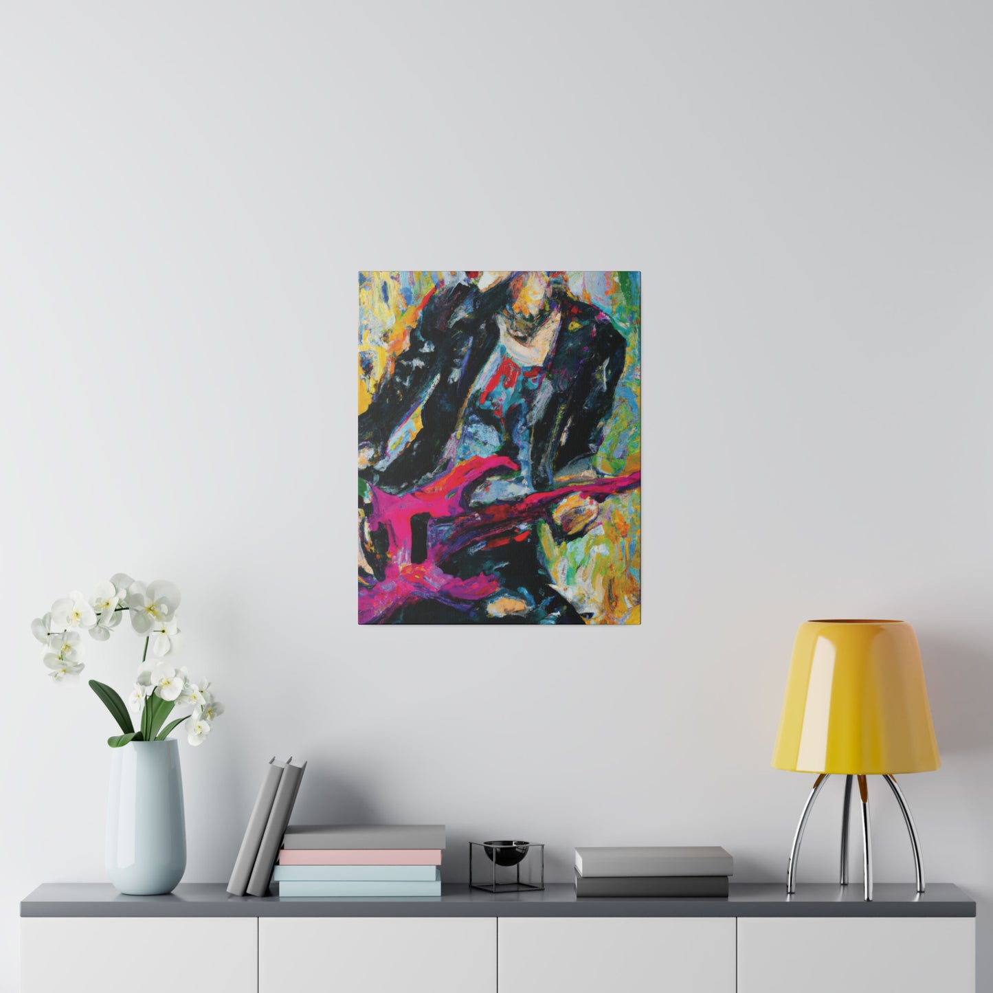 4567X - Rockstar Oil Painting Style Print | Poster | Home Decor | Wall Art | Music Art | Canvas