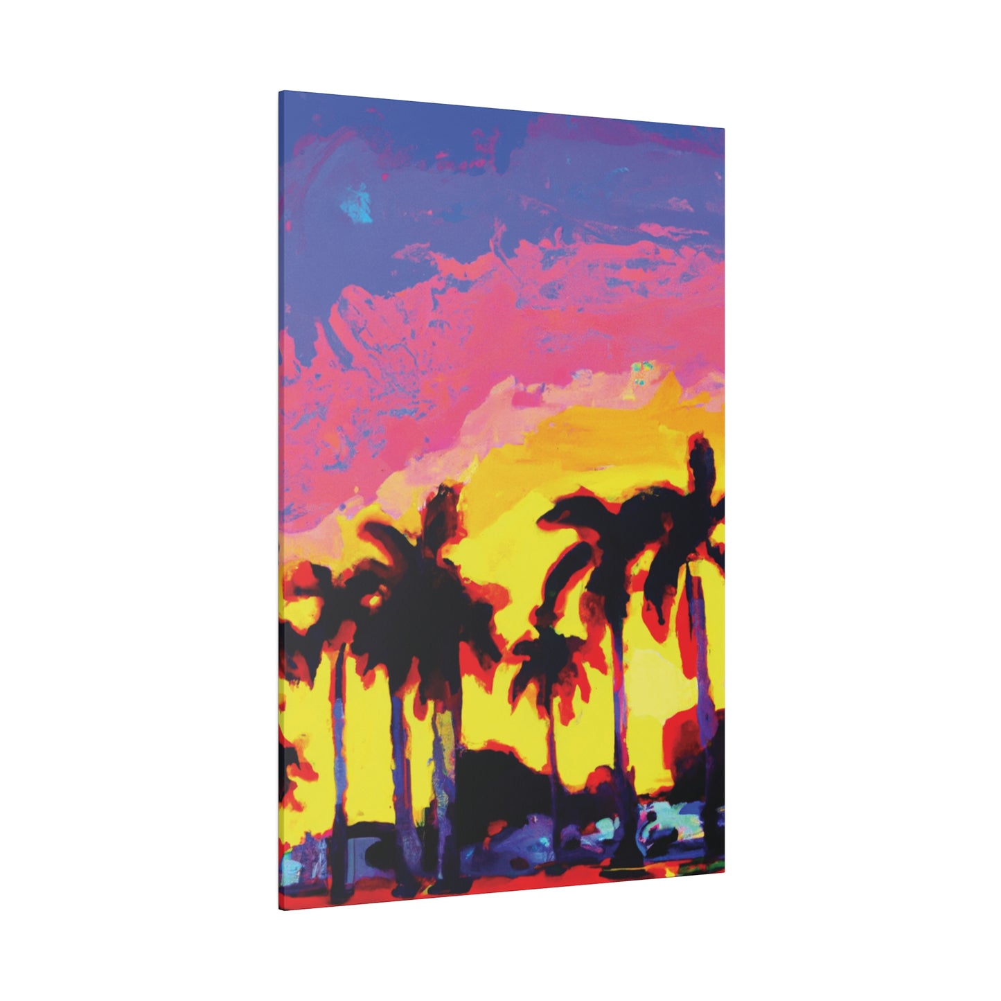 9284G - Miami Beach Sunset Painting Print | Miami | Beach | Sunset | Poster | Home Decor | Wall Art | Canvas