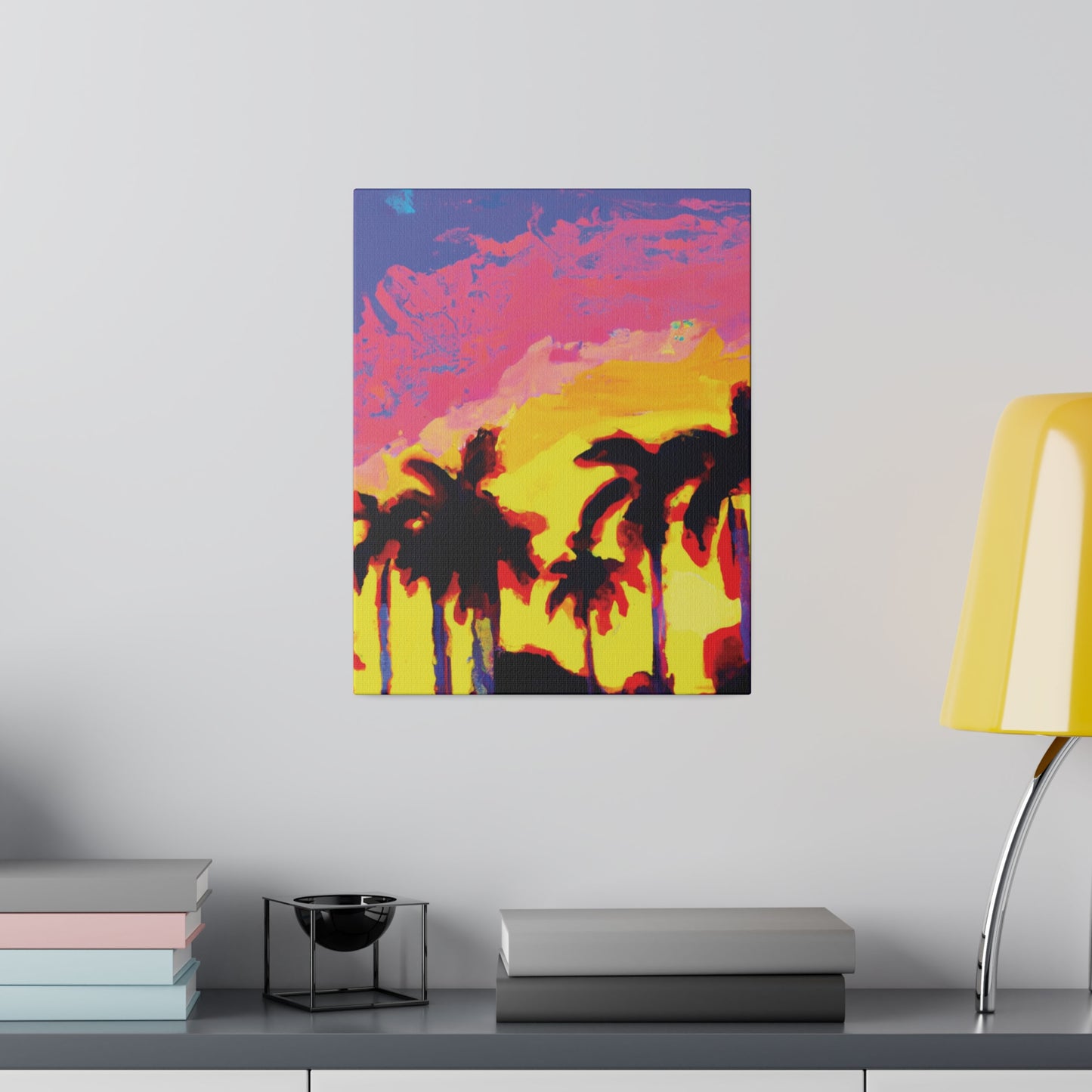 9284G - Miami Beach Sunset Painting Print | Miami | Beach | Sunset | Poster | Home Decor | Wall Art | Canvas