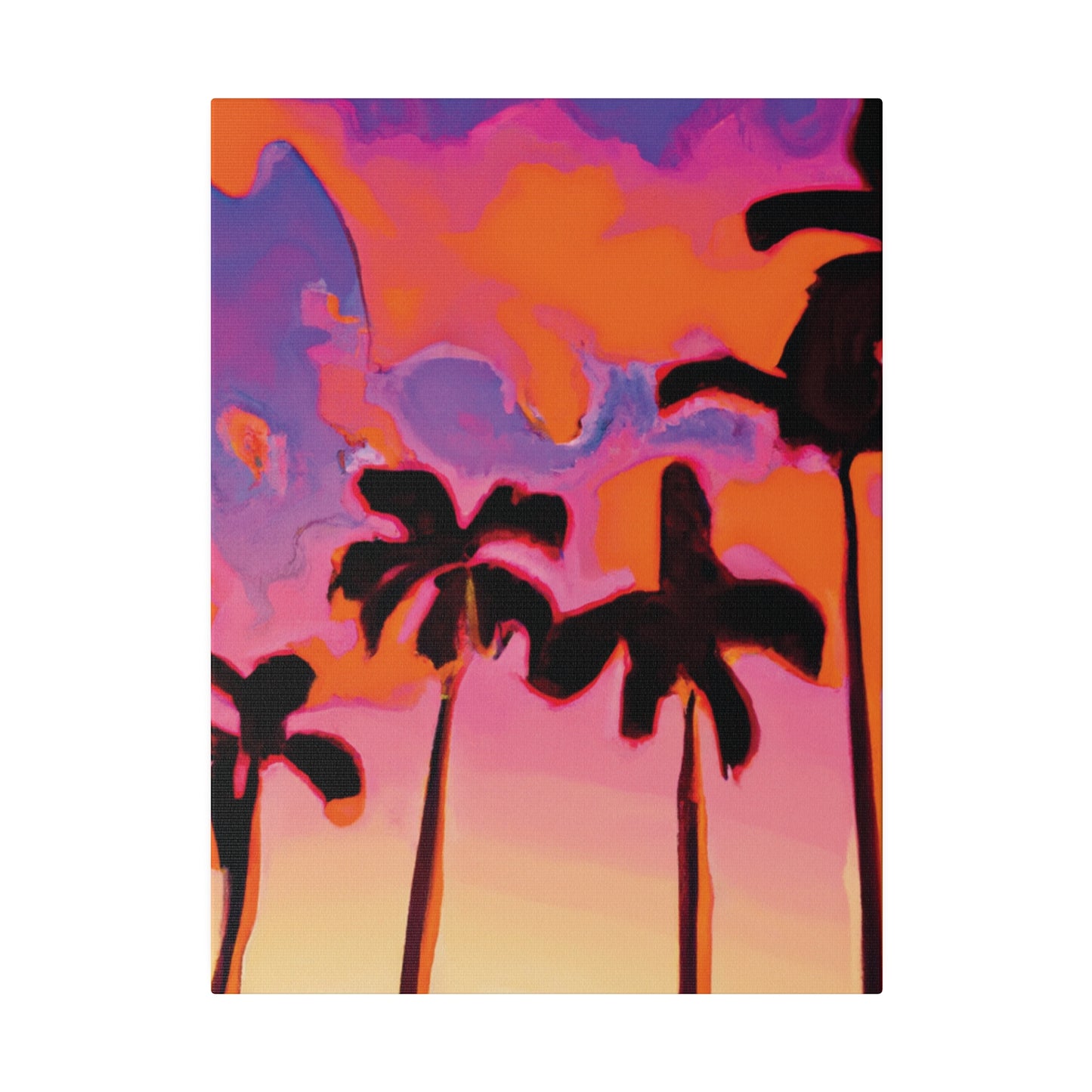 7182U - Miami Beach Sunset Painting Print | Miami | Beach | Sunset | Poster | Home Decor | Wall Art | Canvas