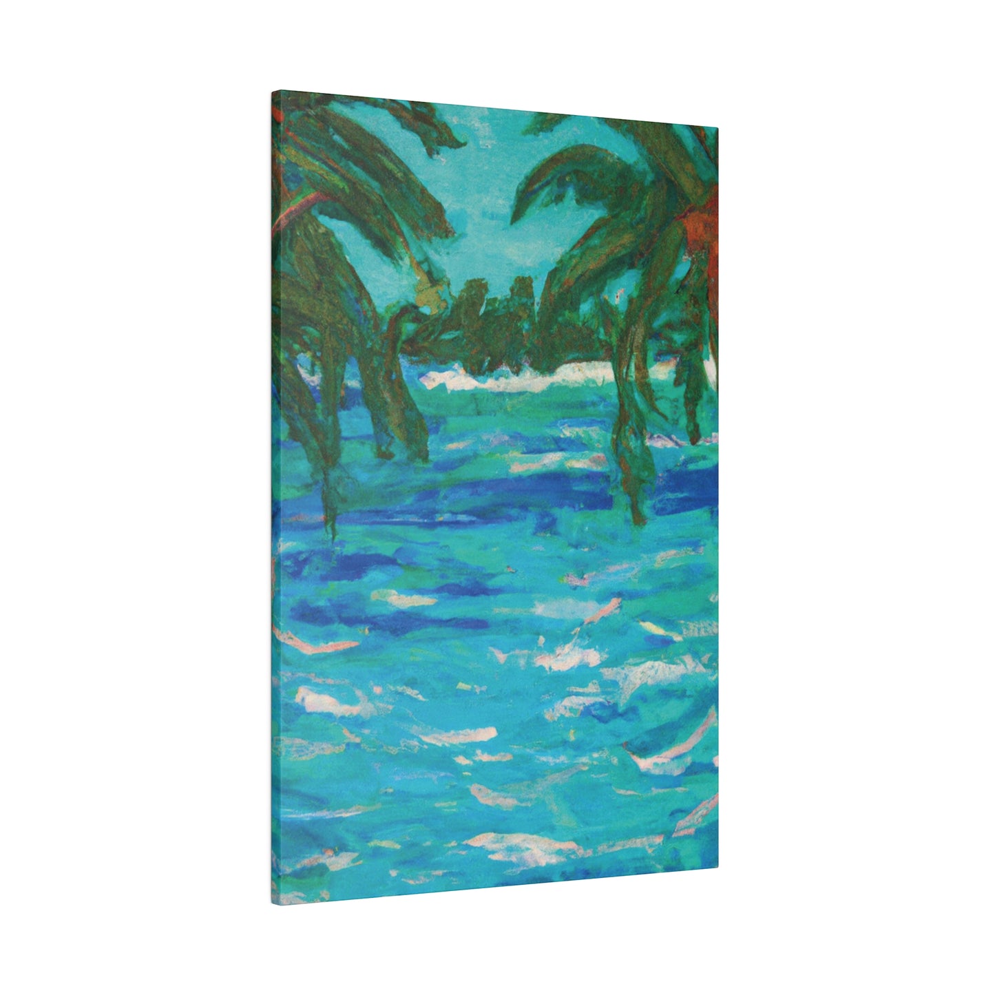 7482U - Bahamas Ocean Painting Print | Bahamas | Ocean | Beach | Poster | Home Decor | Wall Art | Canvas