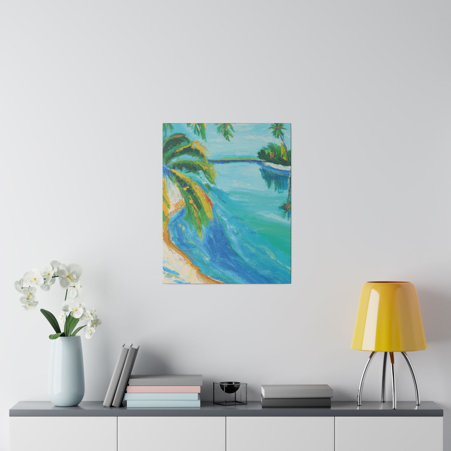 5339K - Bahamas Ocean Painting Print | Bahamas | Ocean | Beach | Poster | Home Decor | Wall Art | Canvas