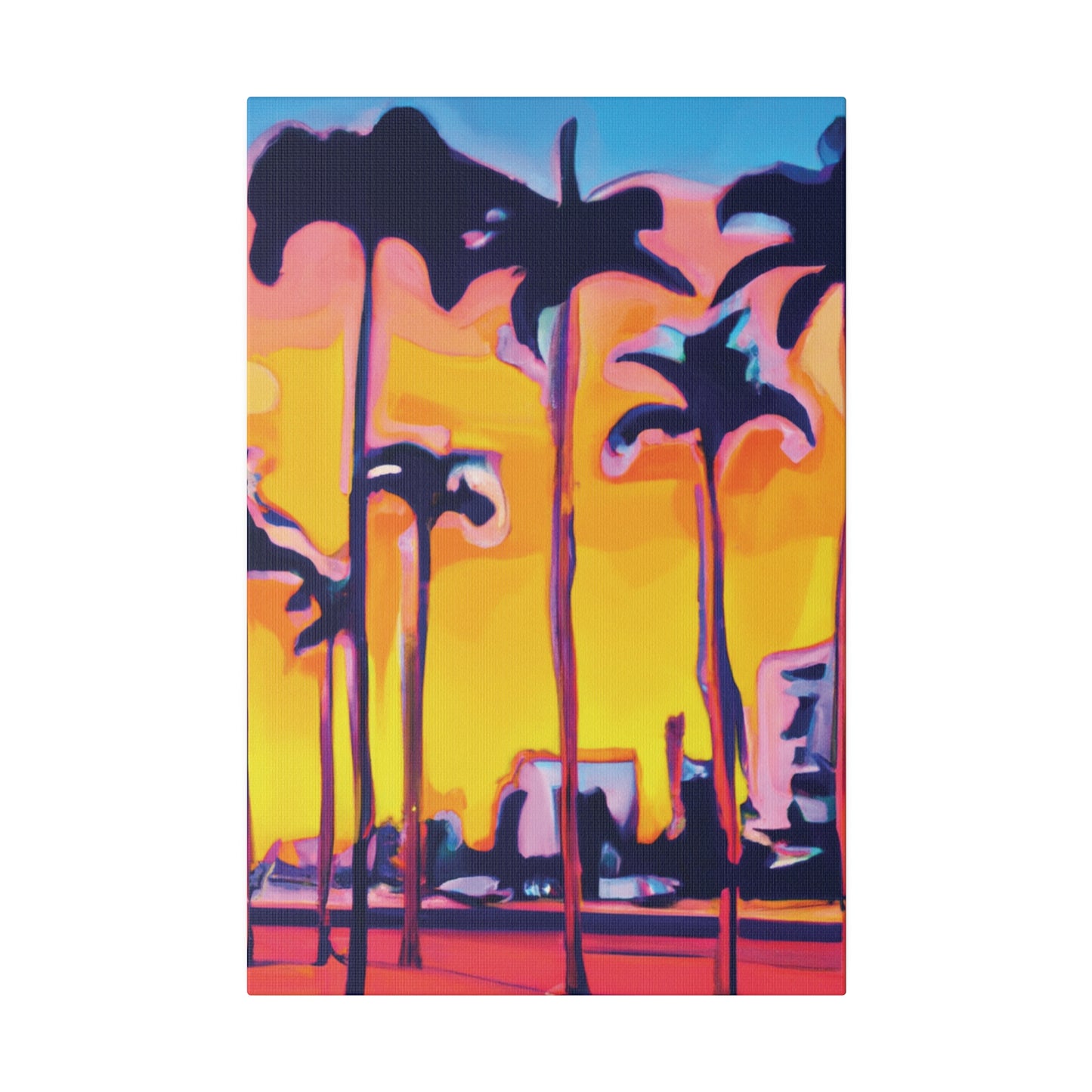 9692W - Miami Beach Sunset Painting Print | Miami | Beach | Sunset | Poster | Home Decor | Wall Art | Canvas