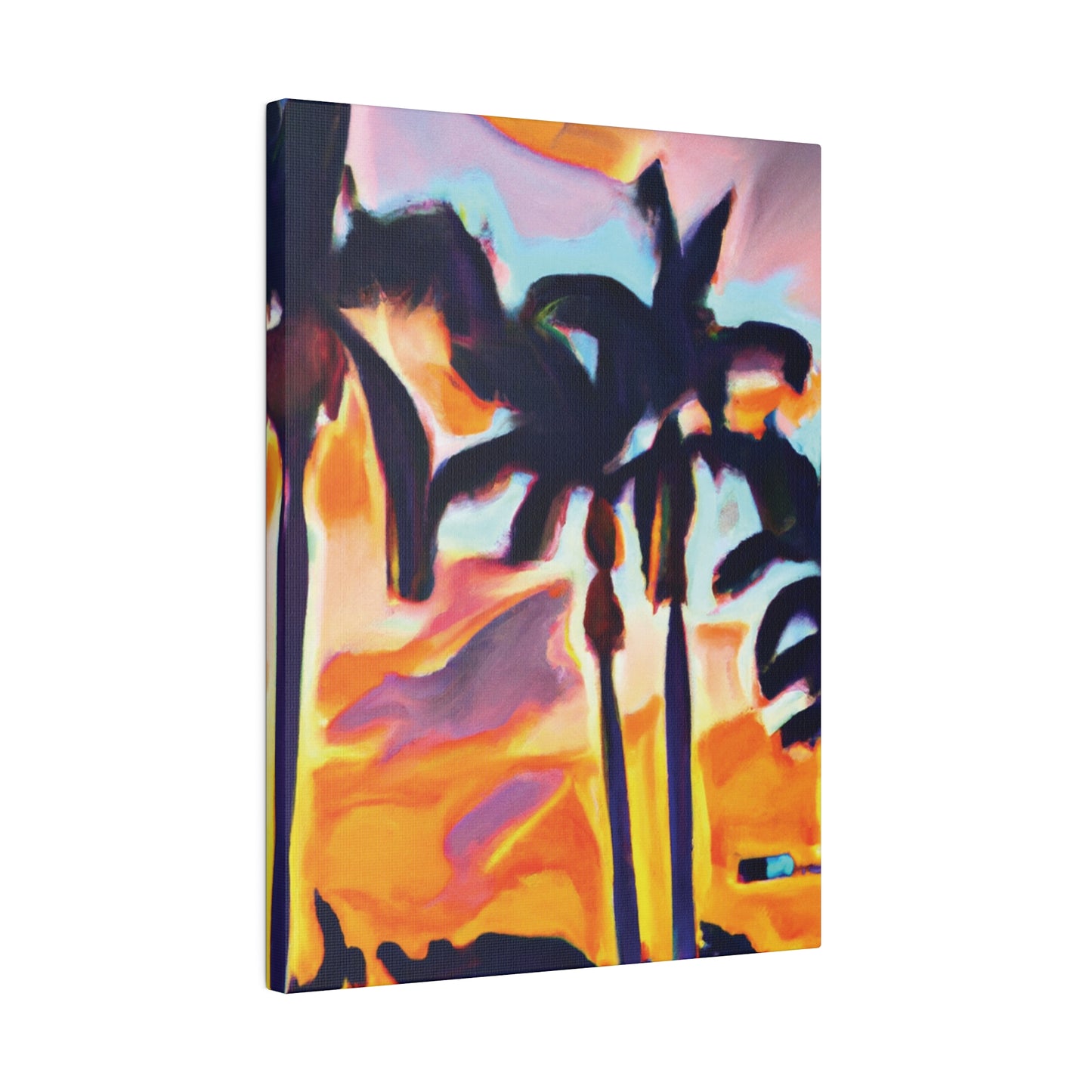 9435K - Miami Beach Sunset Painting Print | Miami | Beach | Sunset | Poster | Home Decor | Wall Art | Canvas