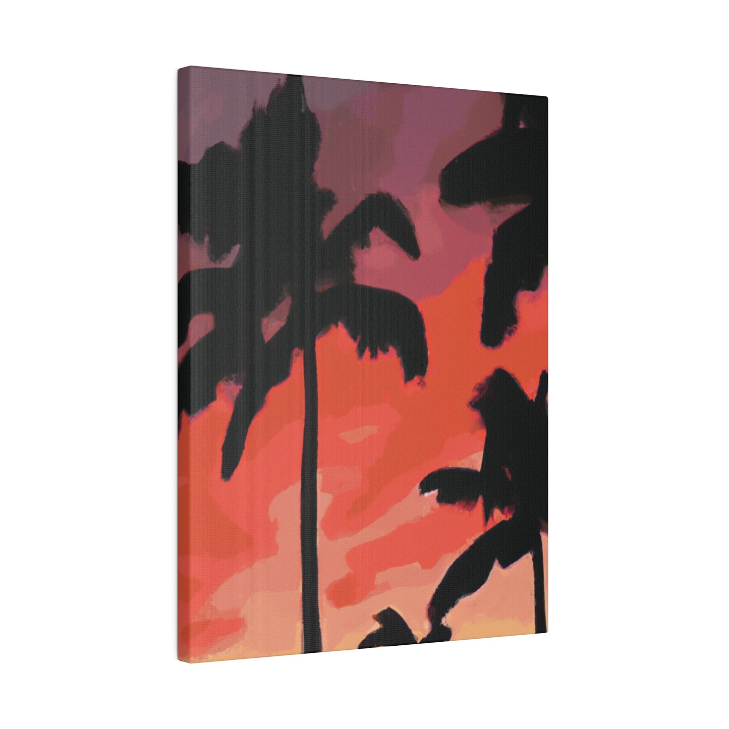 9324K - Miami Beach Sunset Painting Print | Miami | Beach | Sunset | Poster | Home Decor | Wall Art | Canvas