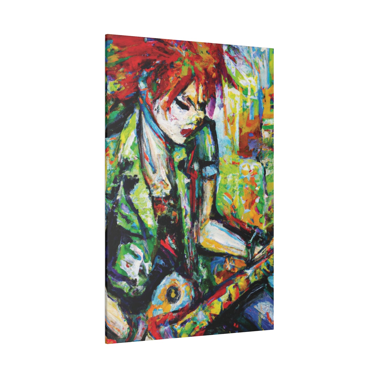 2204G - Rockstar Oil Painting Style Print | Poster | Home Decor | Wall Art | Music Art | Canvas