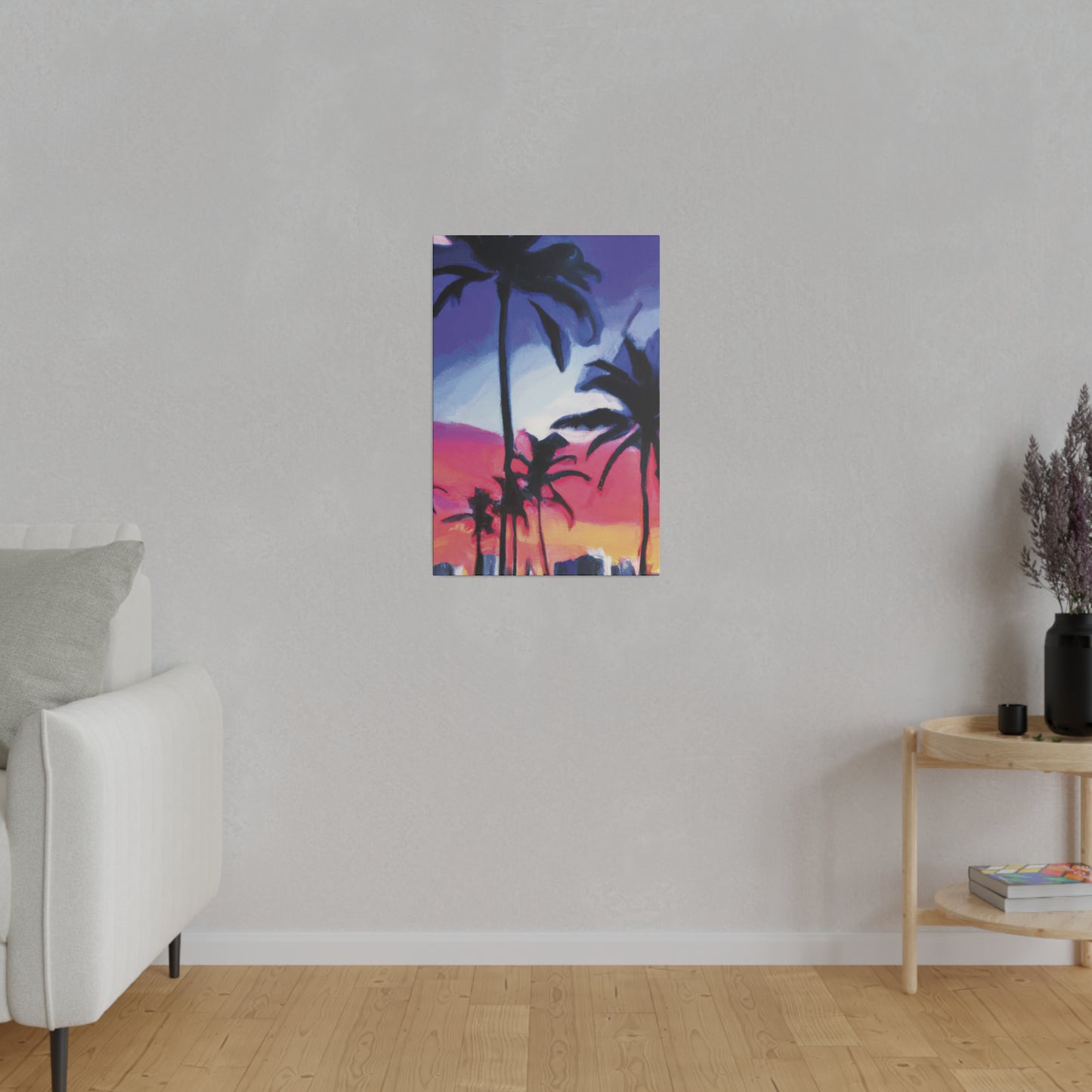 7473F - Miami Beach Sunset Painting Print | Miami | Beach | Sunset | Poster | Home Decor | Wall Art | Canvas