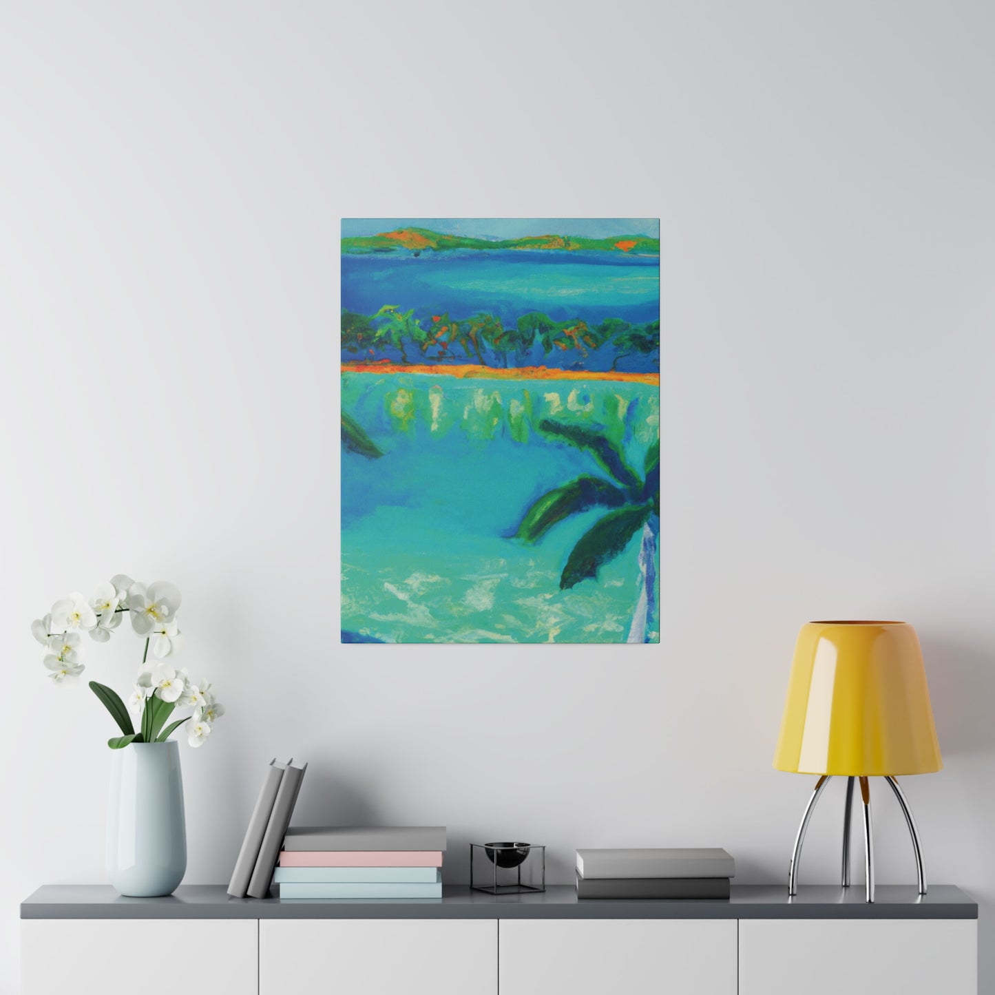 3784F - Bahamas Ocean Painting Print | Bahamas | Ocean | Beach | Poster | Home Decor | Wall Art | Canvas