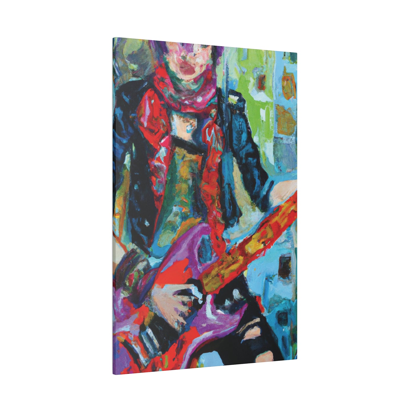 4286K - Rockstar Oil Painting Style Print | Poster | Home Decor | Wall Art | Music Art | Canvas