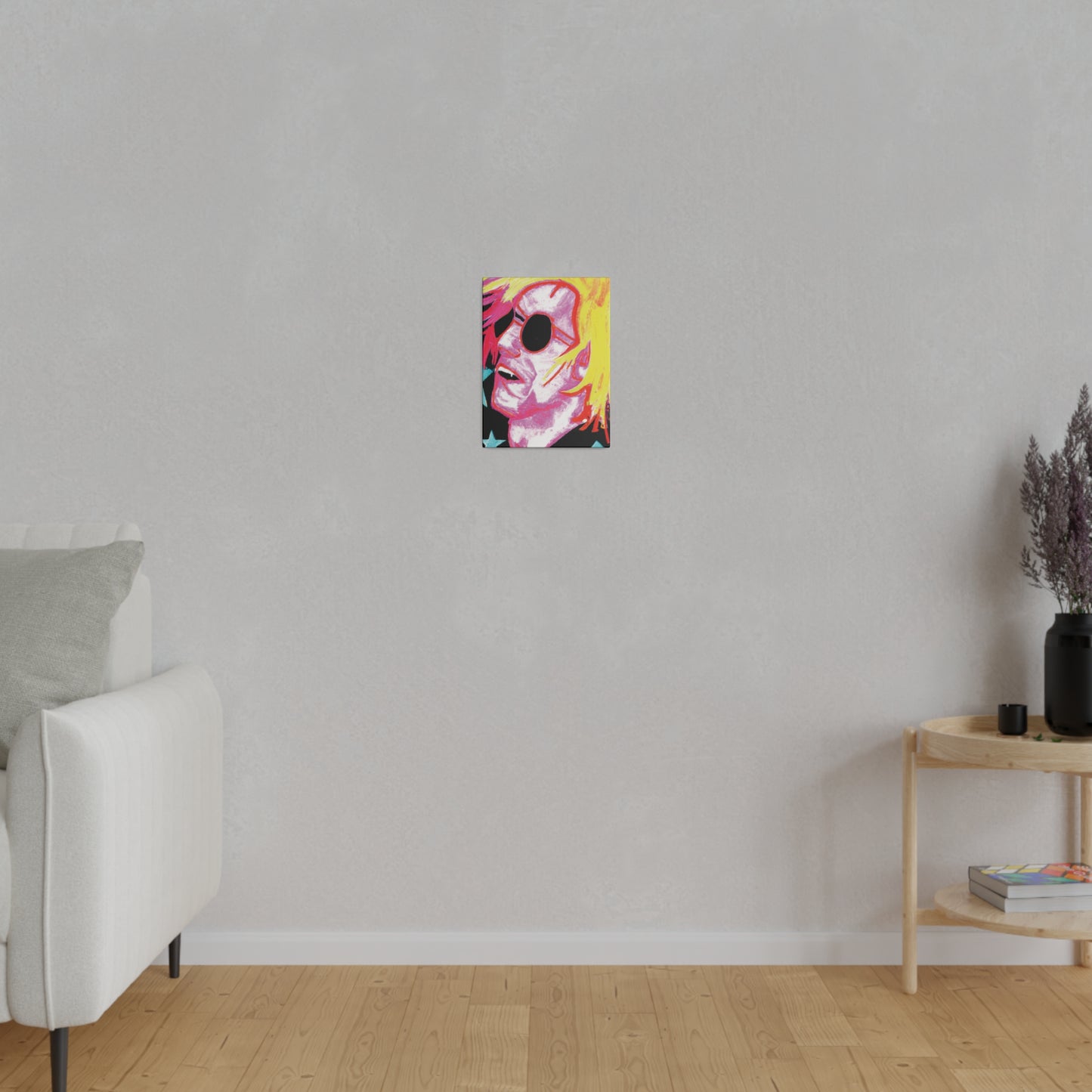 5123P - Rockstar Painting Print | Face | Abstract | Poster | Home Decor | Wall Art | Music Art | Canvas