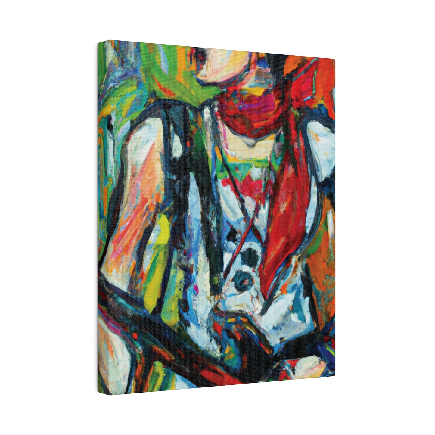 3713A - Rockstar Oil Painting Style Print | Poster | Home Decor | Wall Art | Music Art | Canvas
