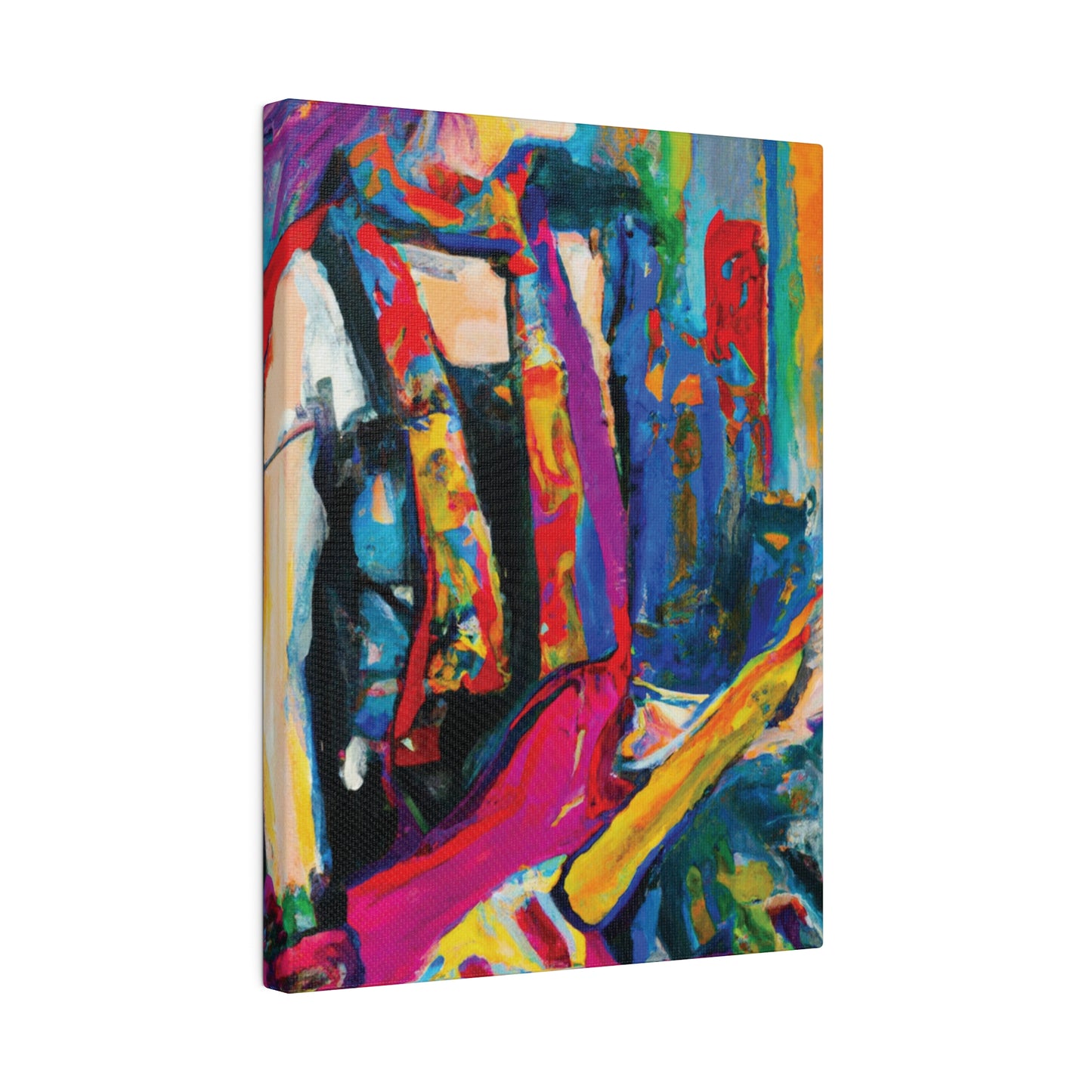 9798G - Rockstar Oil Painting Style Print | Poster | Home Decor | Wall Art | Music Art | Canvas