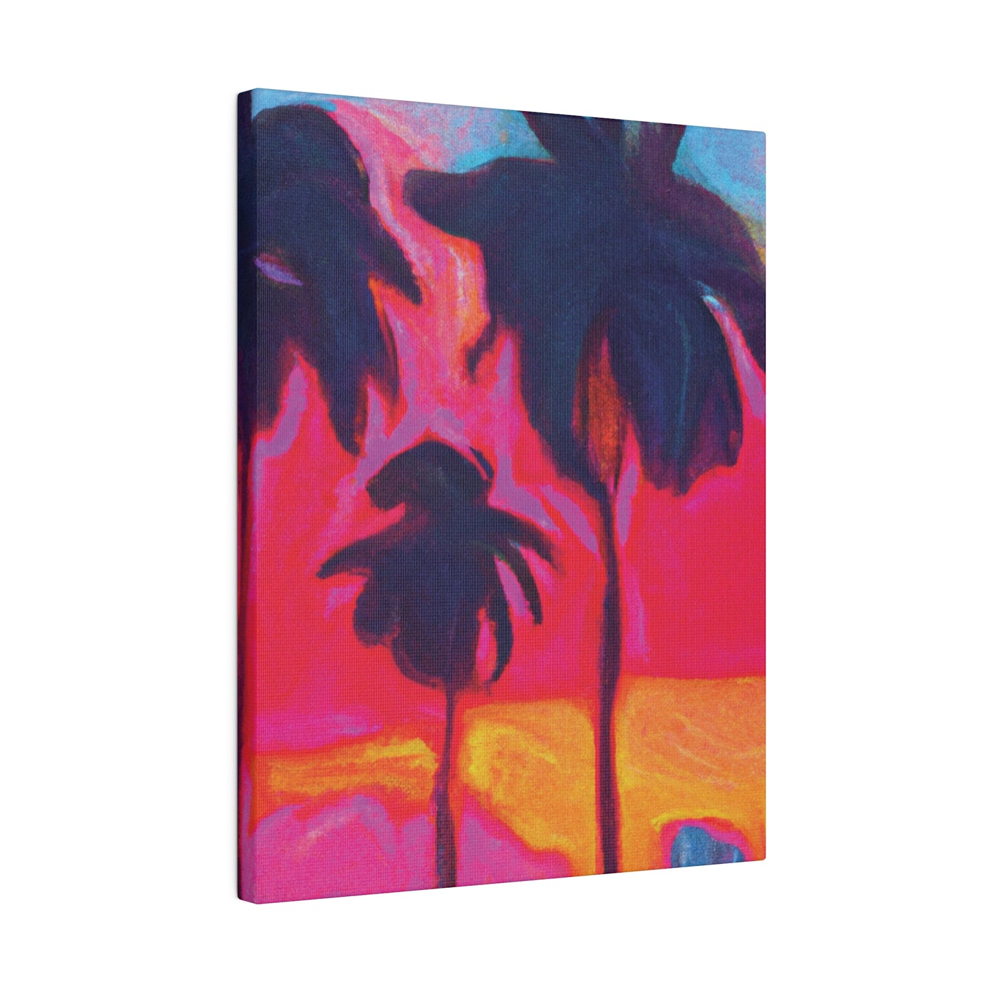 4879H - Miami Beach Sunset Painting Print | Miami | Beach | Sunset | Poster | Home Decor | Wall Art | Canvas