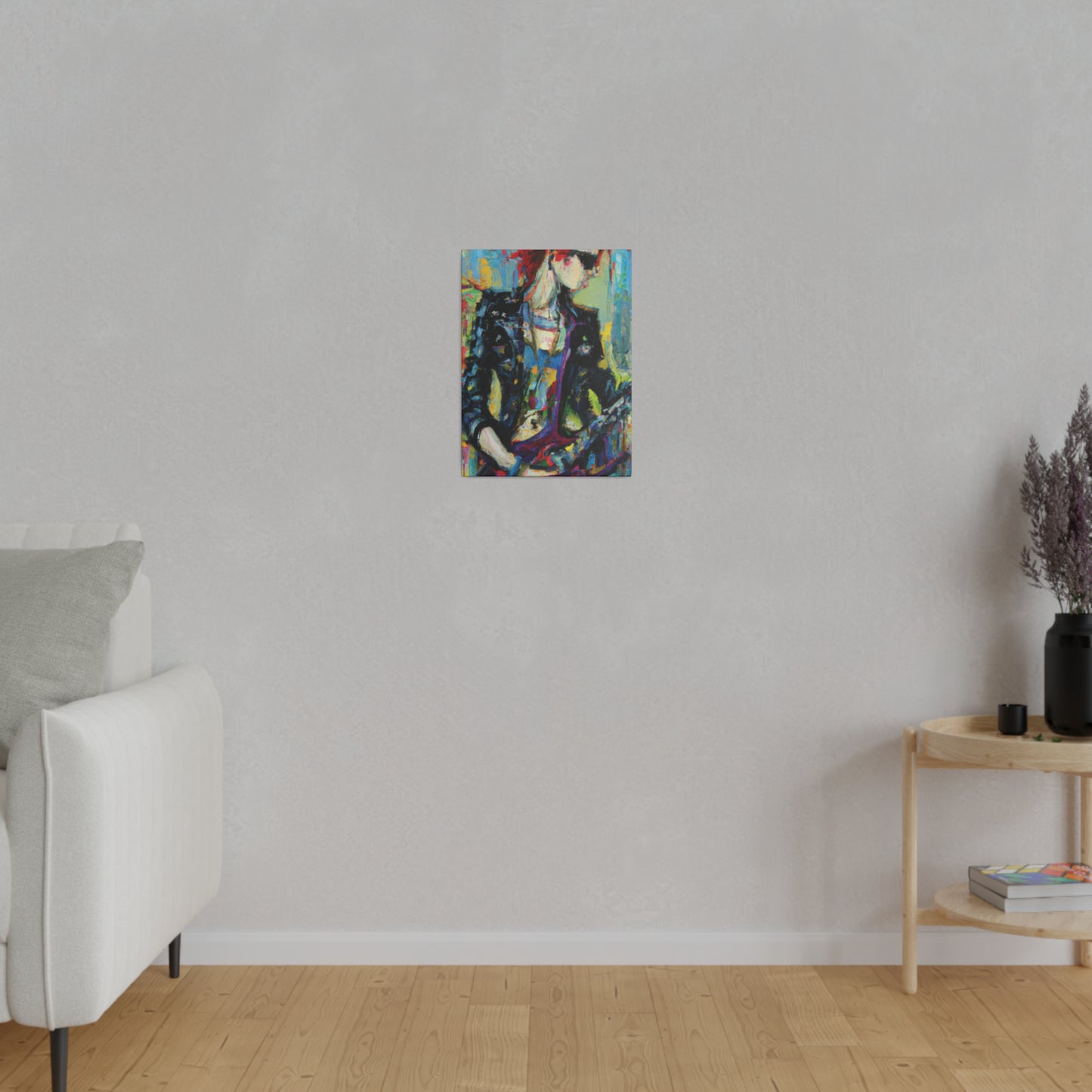 9745J - Rockstar Oil Painting Style Print | Poster | Home Decor | Wall Art | Music Art | Canvas