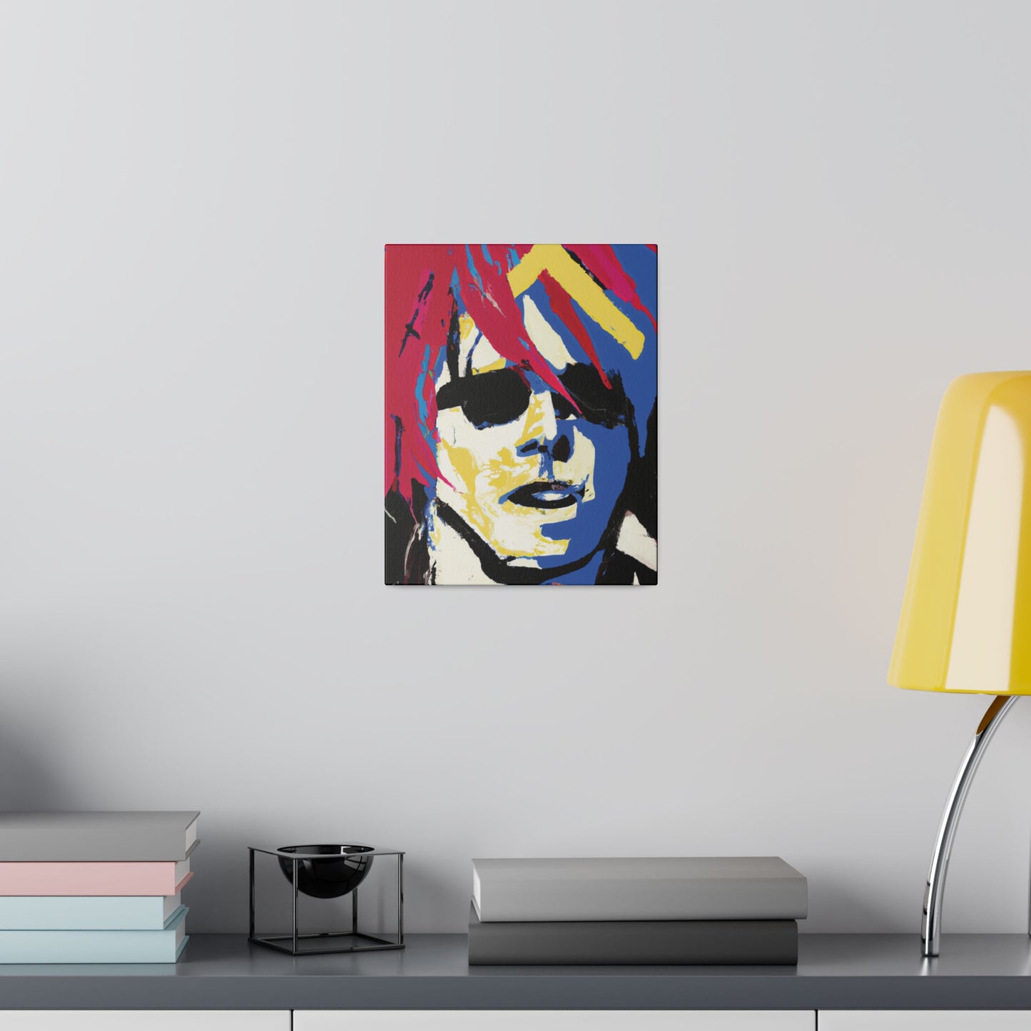 9537K - Rockstar Painting Print | Face | Abstract | Poster | Home Decor | Wall Art | Music Art | Canvas