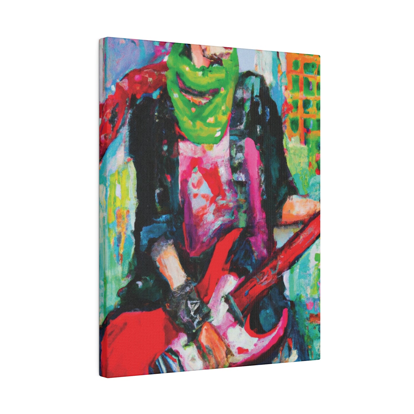 3075J - Rockstar Oil Painting Style Print | Poster | Home Decor | Wall Art | Music Art | Canvas