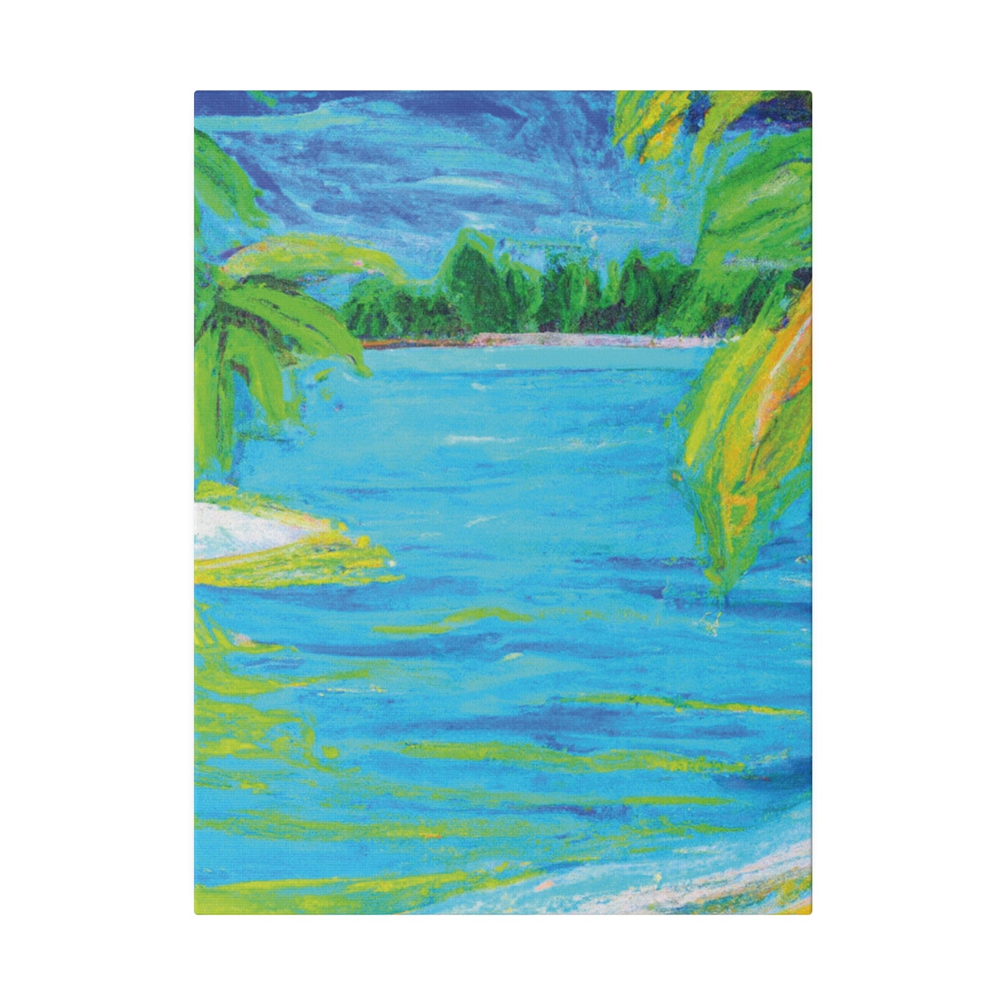 9709k - Bahamas Ocean Painting Print | Bahamas | Ocean | Beach | Poster | Home Decor | Wall Art | Canvas