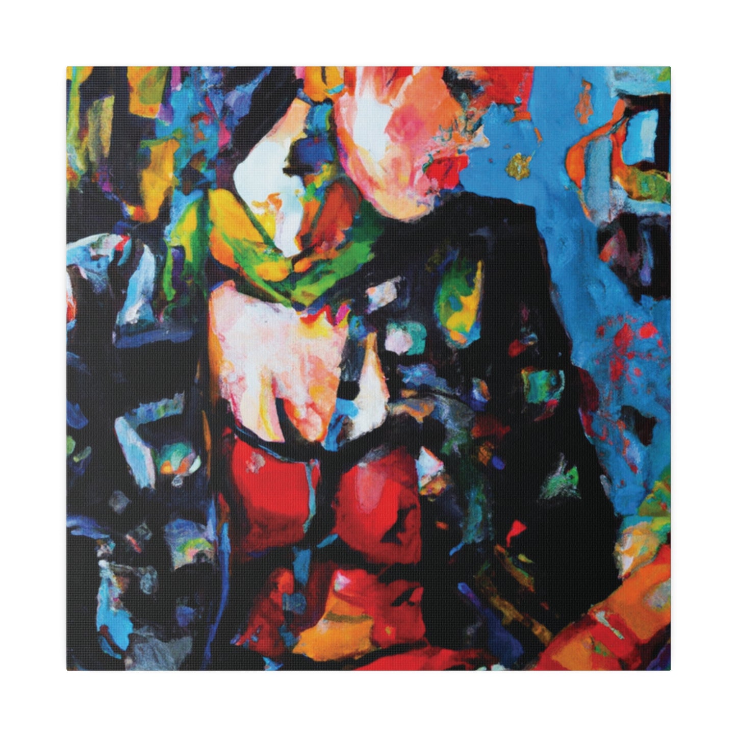 9602B - Rockstar Oil Painting Style Print | Poster | Home Decor | Wall Art | Music Art | Canvas