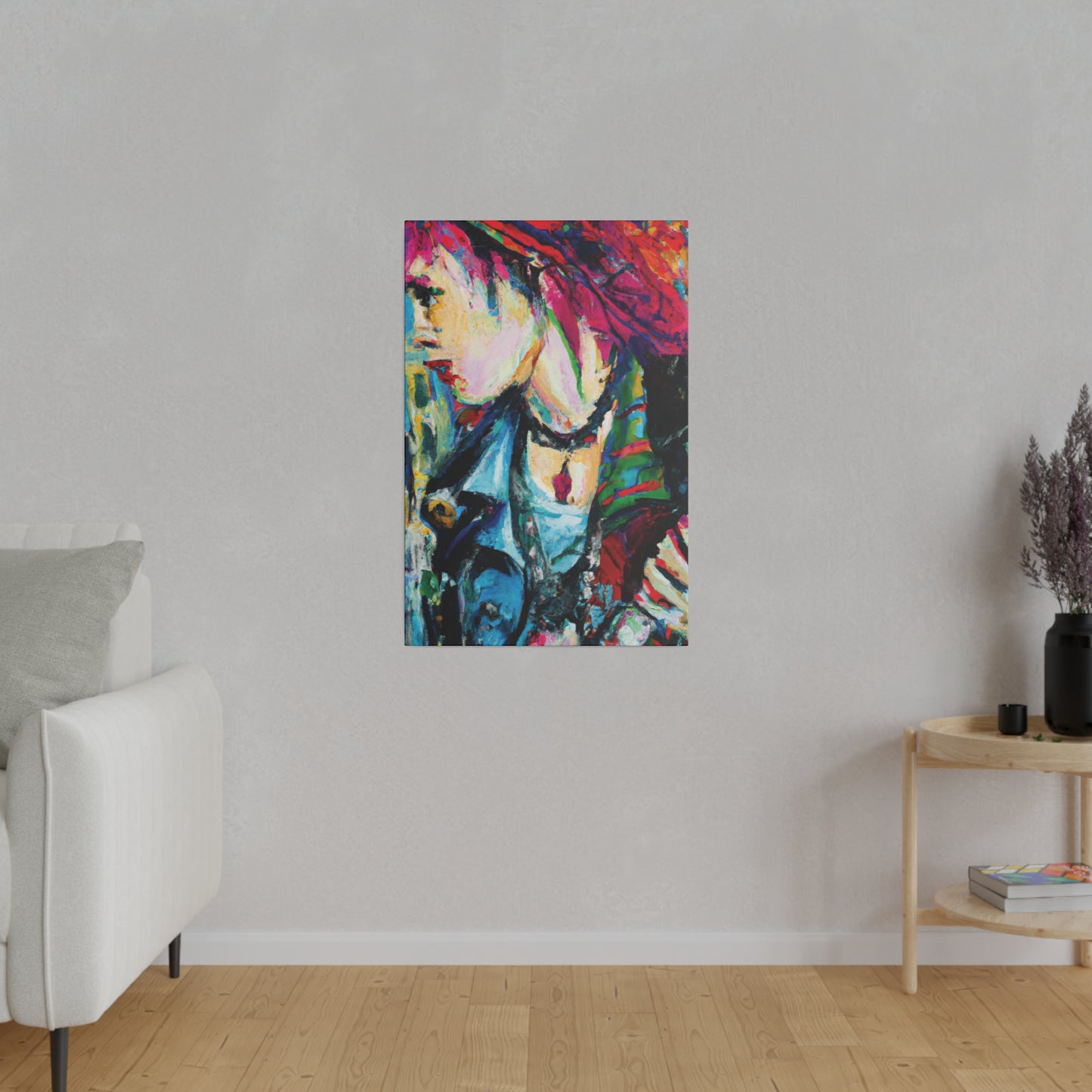 4106Q - Rockstar Oil Painting Style Print | Poster | Home Decor | Wall Art | Music Art | Canvas