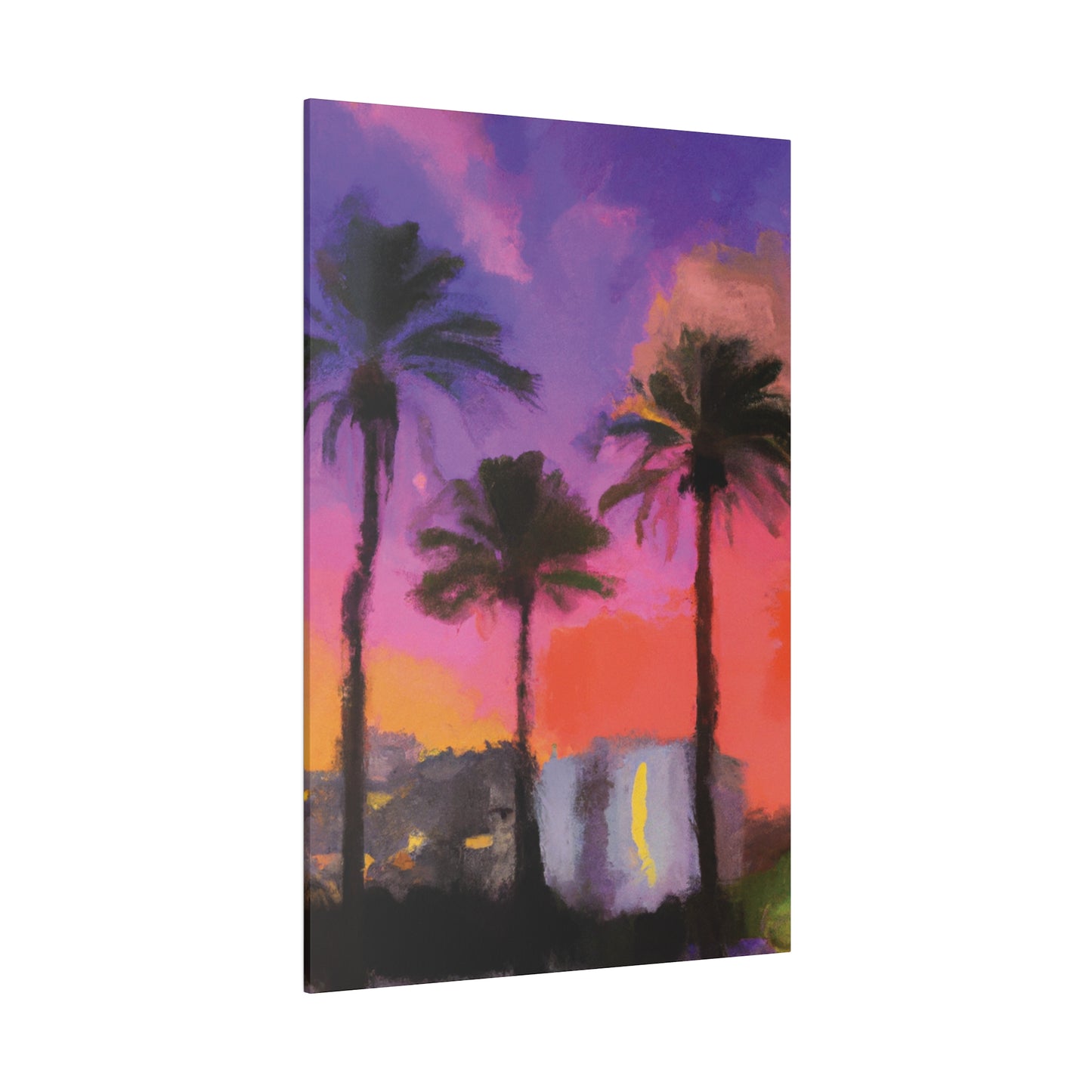 722V - Miami Beach Sunset Painting Print | Miami | Beach | Sunset | Poster | Home Decor | Wall Art | Canvas