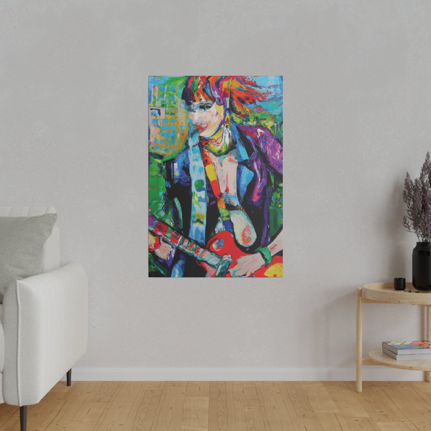 3136H - Rockstar Oil Painting Style Print | Poster | Home Decor | Wall Art | Music Art | Canvas