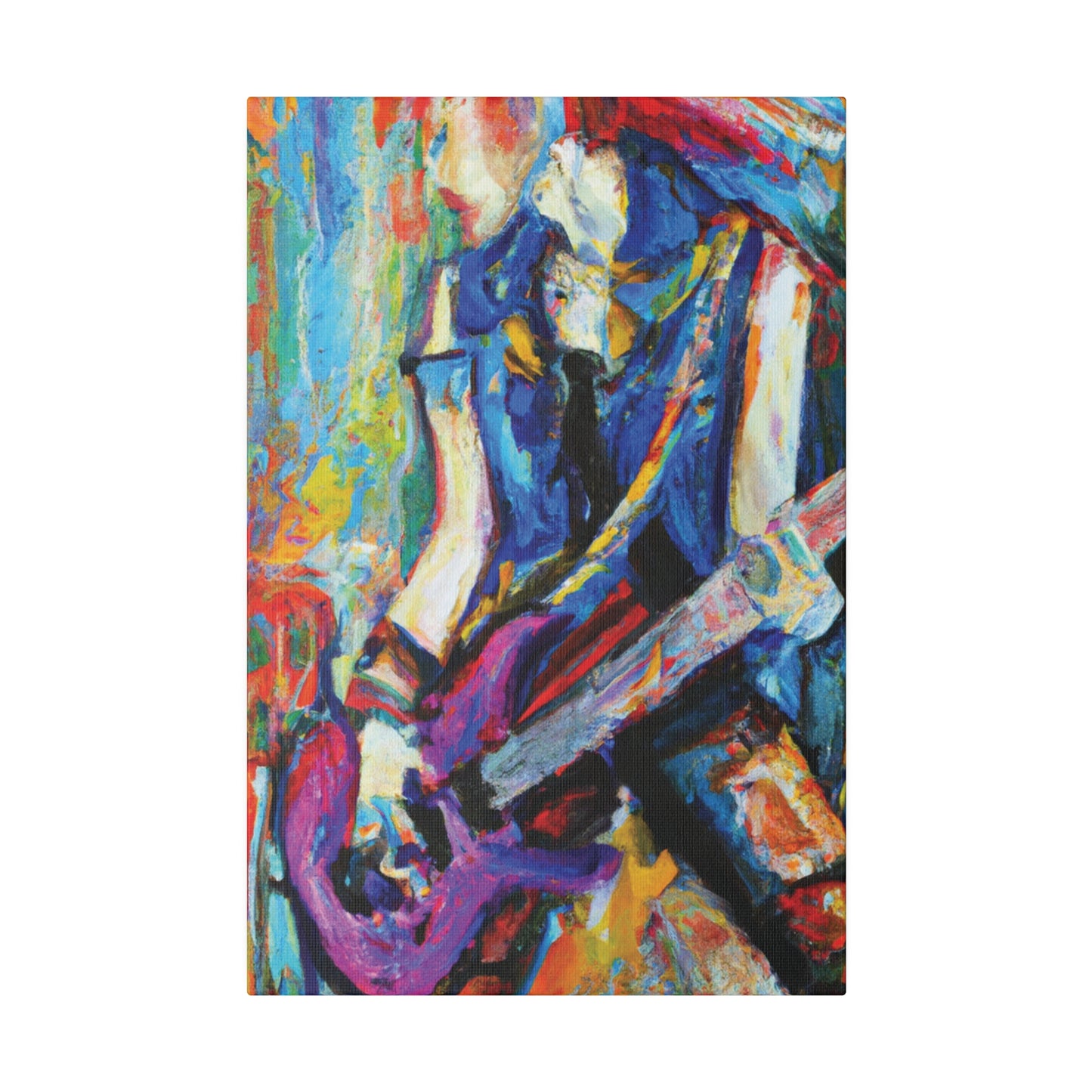 3886Z - Rockstar Oil Painting Style Print | Poster | Home Decor | Wall Art | Music Art | Canvas