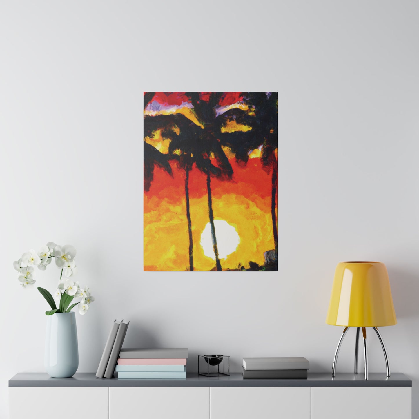 6973R - Miami Beach Sunset Painting Print | Miami | Beach | Sunset | Poster | Home Decor | Wall Art | Canvas