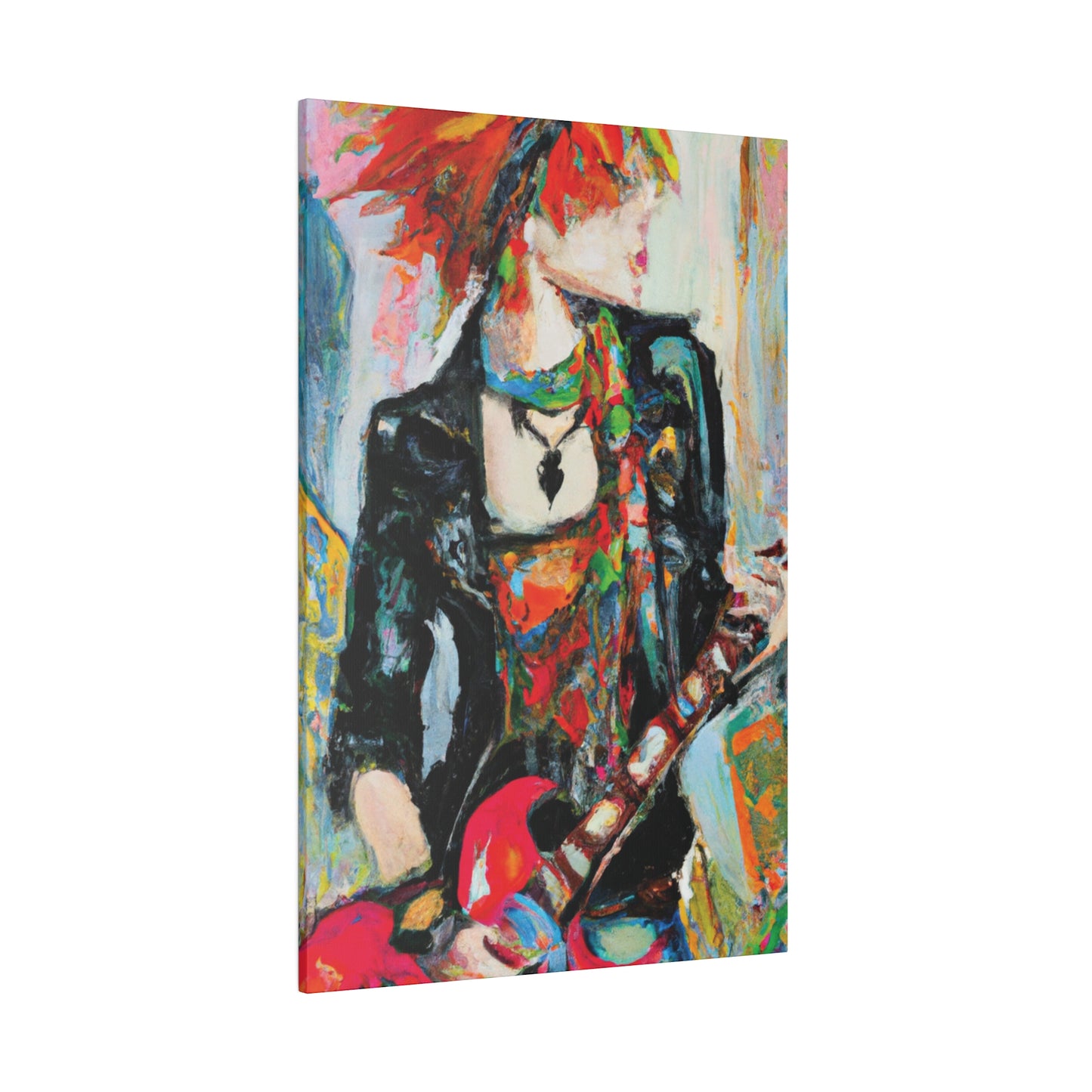 7482S - Rockstar Oil Painting Style Print | Poster | Home Decor | Wall Art | Music Art | Canvas