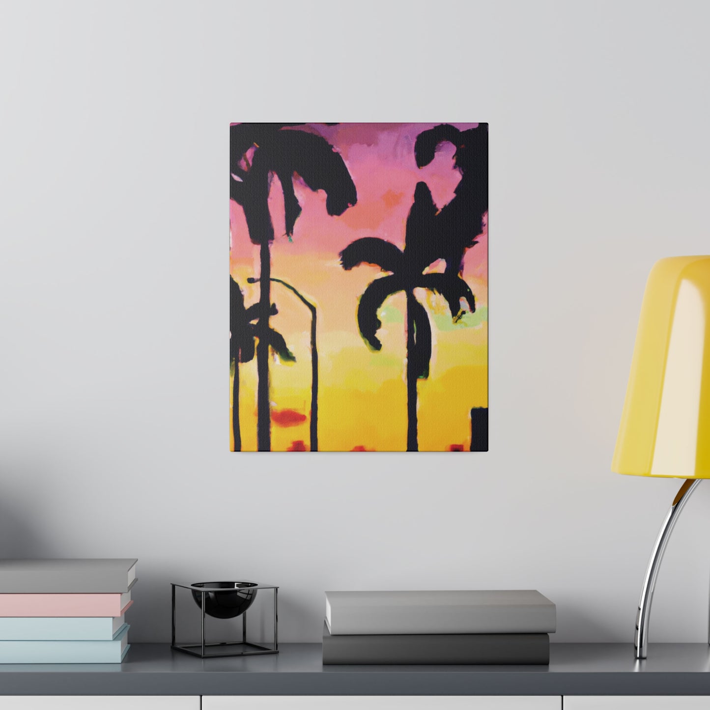 1792J - Miami Beach Sunset Painting Print | Miami | Beach | Sunset | Poster | Home Decor | Wall Art | Canvas