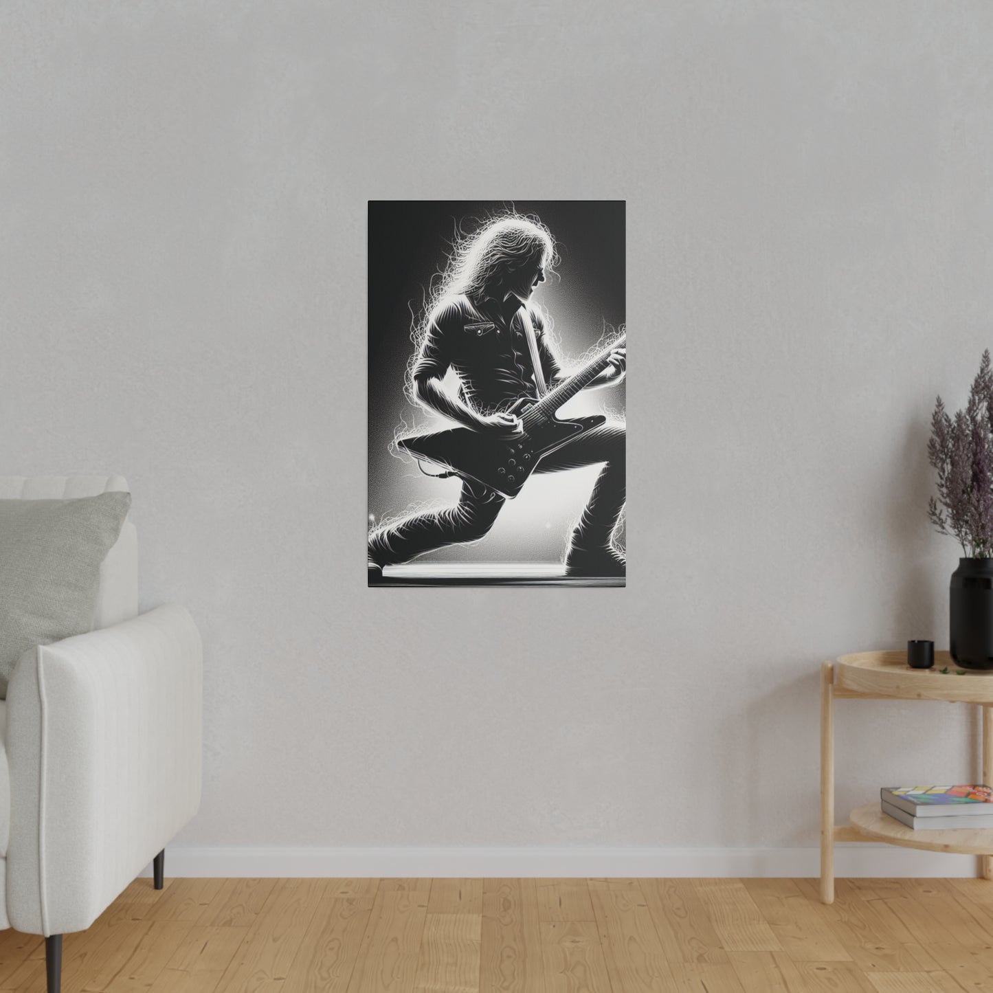 4987J - music art work, rockstar gifts, musician gift ideas, guitar art work, guitar artwork, guitar wall art canvas, playing guitar, decor