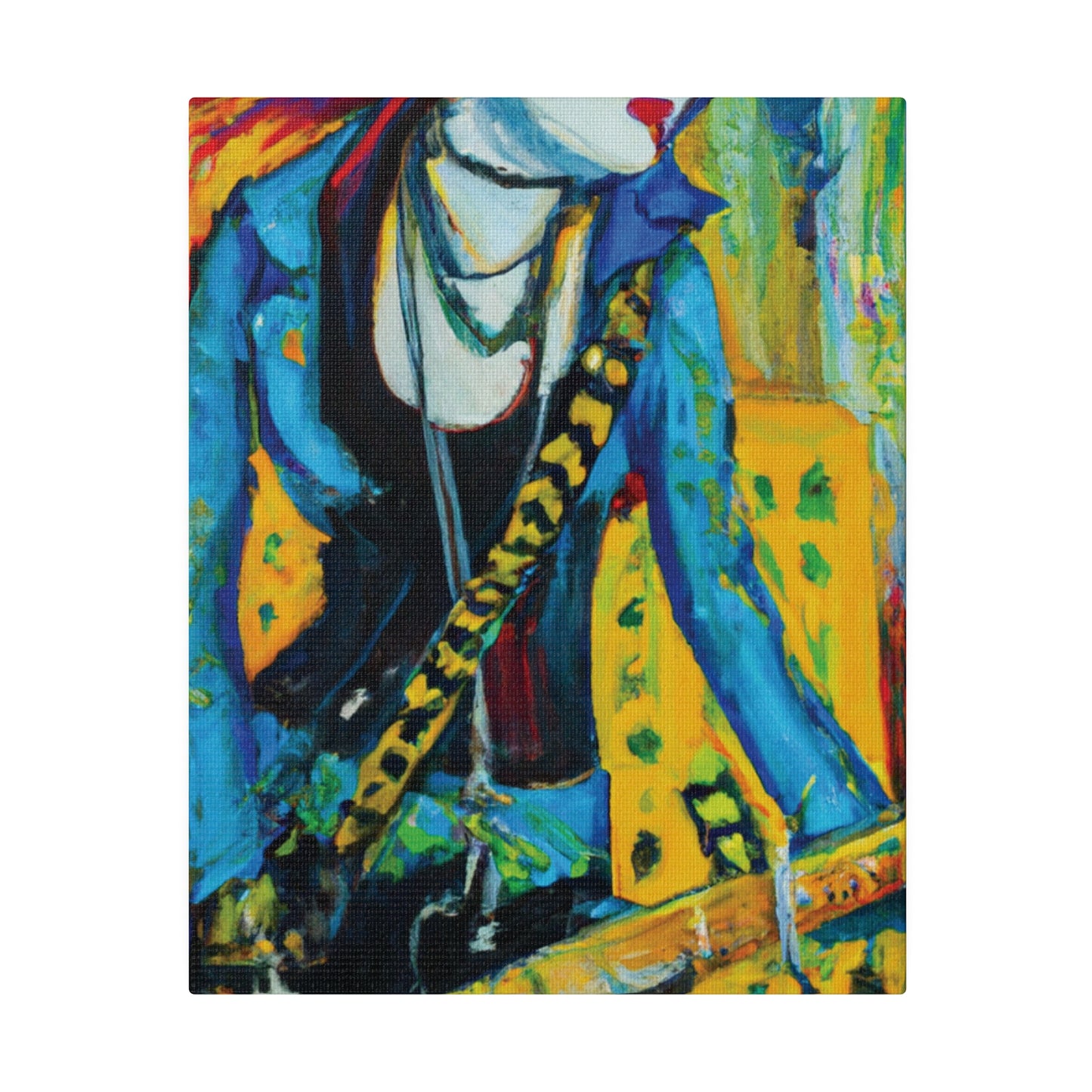 2344X - Rockstar Oil Painting Style Print | Poster | Home Decor | Wall Art | Music Art | Canvas