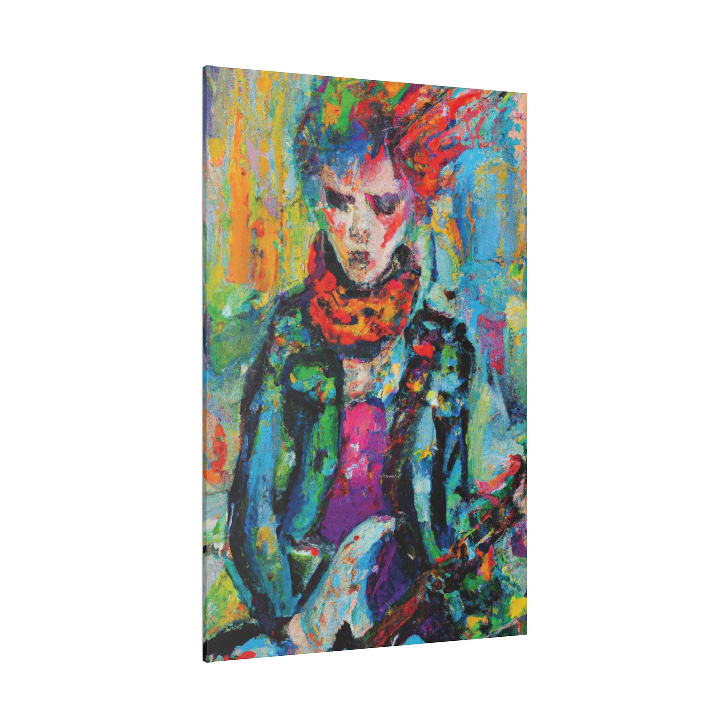 9432X - Rockstar Oil Painting Style Print | Poster | Home Decor | Wall Art | Music Art | Canvas