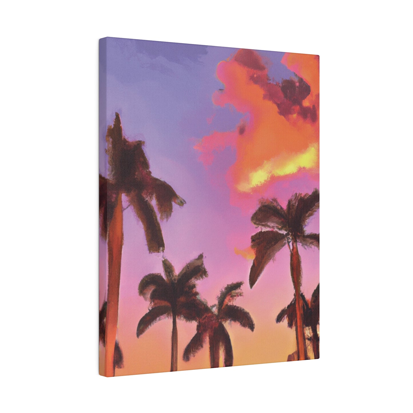 7518V - Miami Beach Sunset Painting Print | Miami | Beach | Sunset | Poster | Home Decor | Wall Art | Canvas