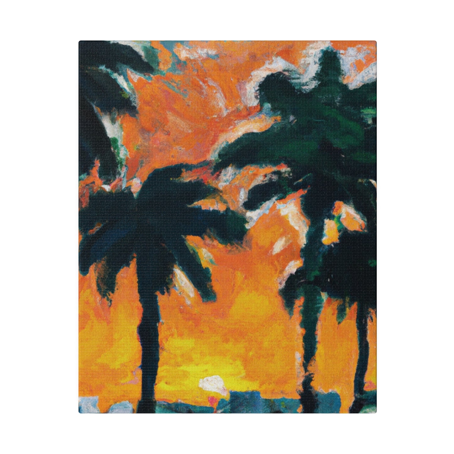 9571T - Miami Beach Sunset Painting Print | Miami | Beach | Sunset | Poster | Home Decor | Wall Art | Canvas