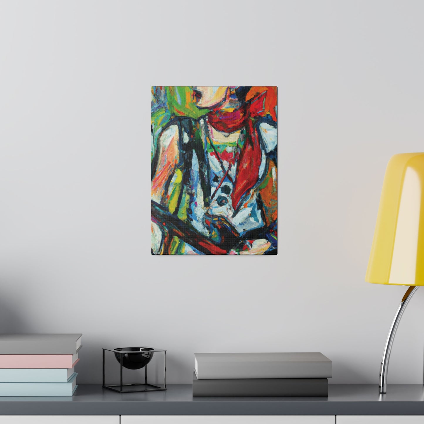 3713A - Rockstar Oil Painting Style Print | Poster | Home Decor | Wall Art | Music Art | Canvas