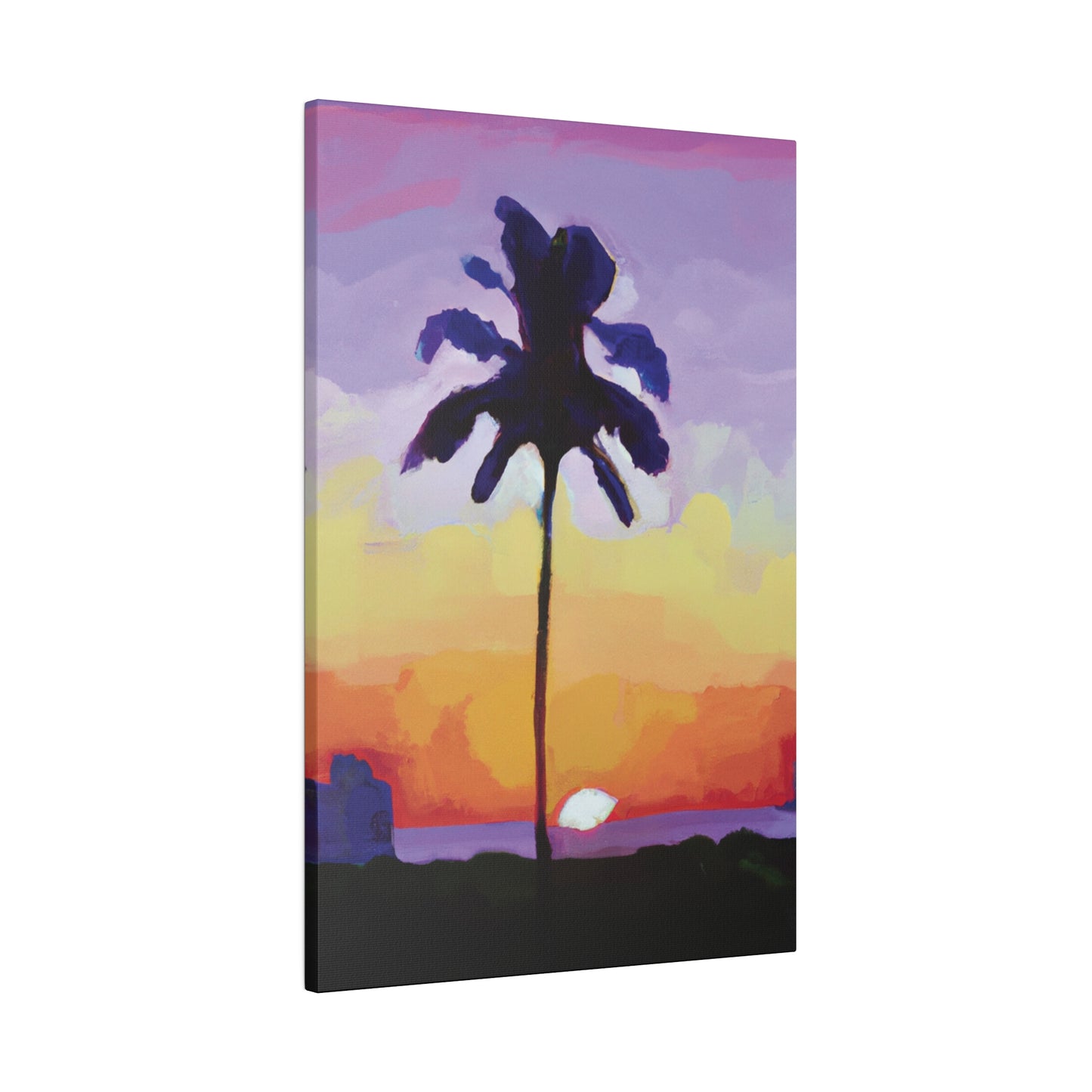 8495G - Miami Beach Sunset Painting Print | Miami | Beach | Sunset | Poster | Home Decor | Wall Art | Canvas