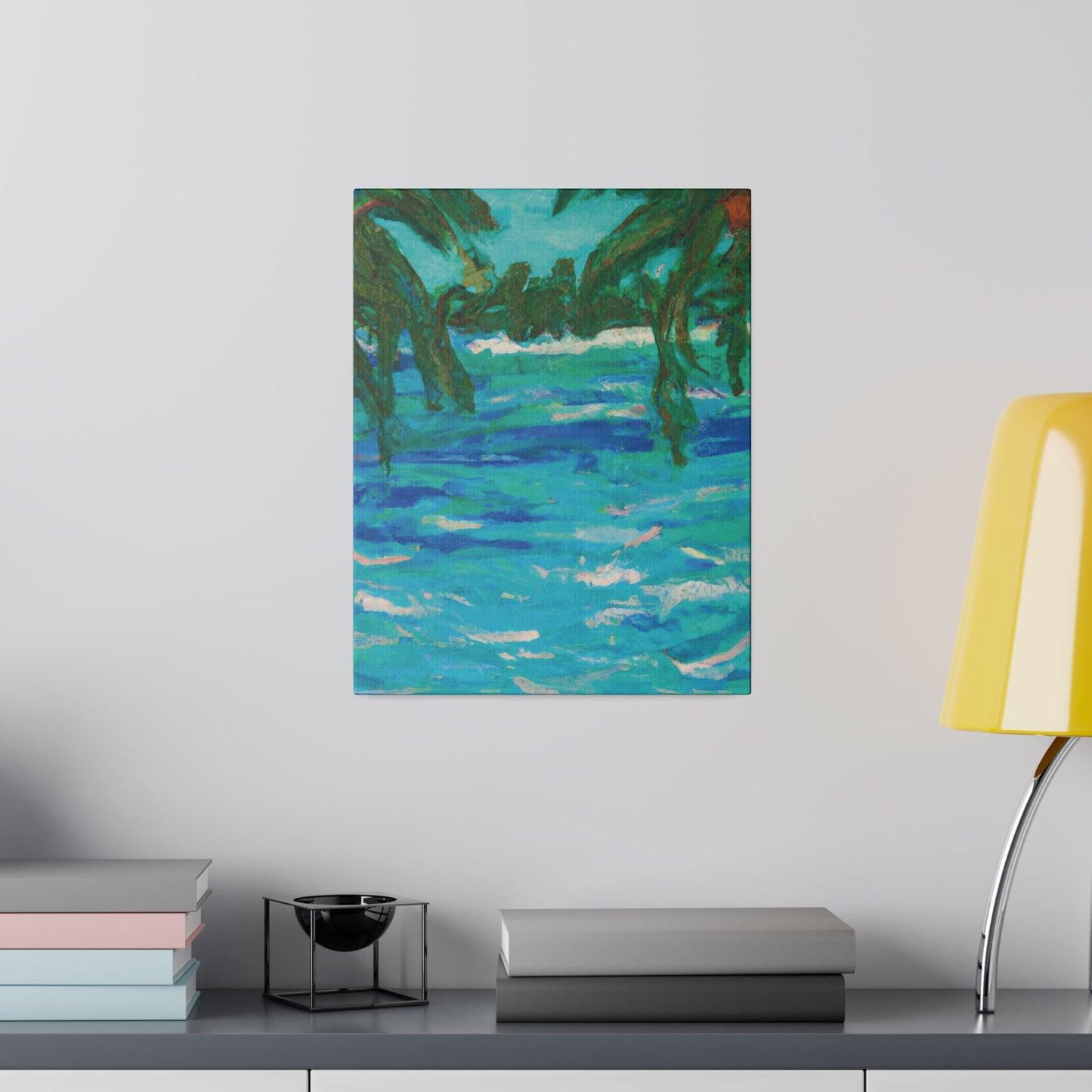 7482U - Bahamas Ocean Painting Print | Bahamas | Ocean | Beach | Poster | Home Decor | Wall Art | Canvas