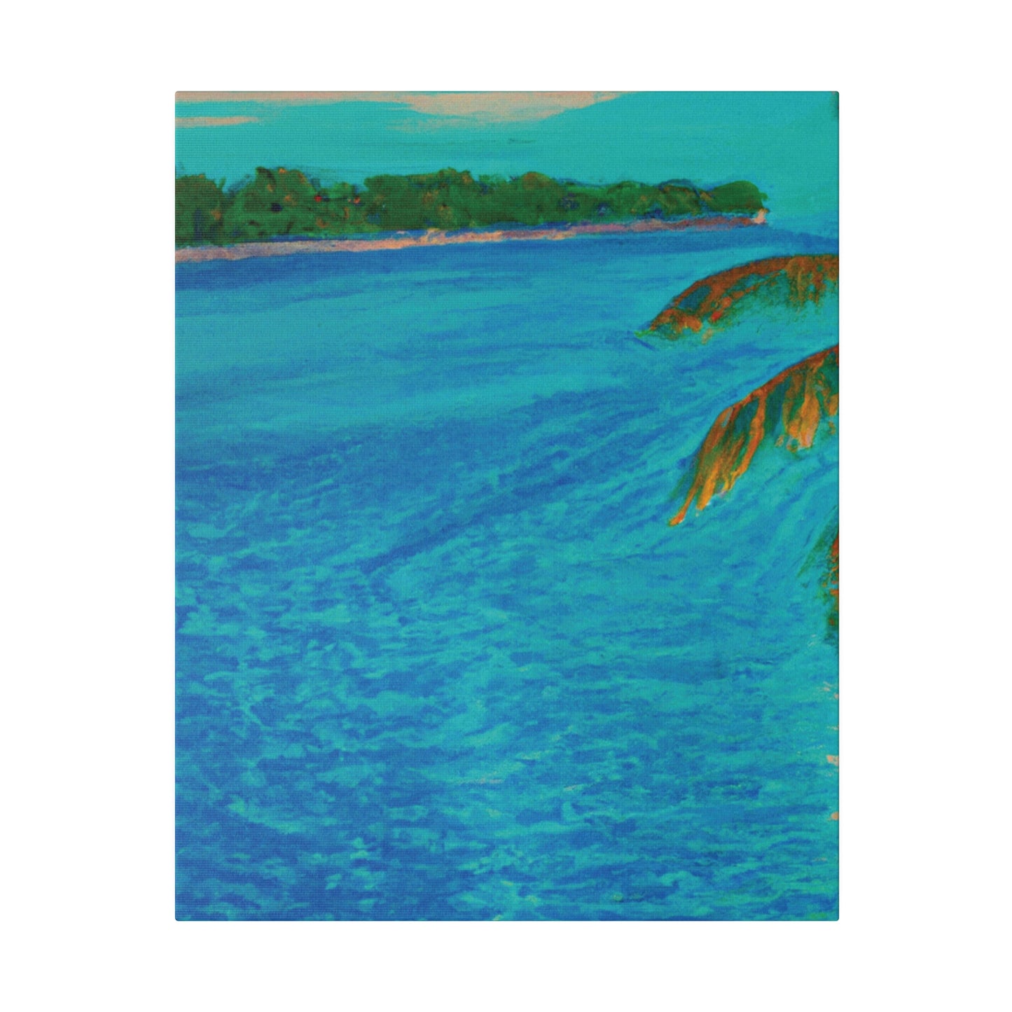 3303Q - Bahamas Ocean Painting Print | Bahamas | Ocean | Beach | Poster | Home Decor | Wall Art | Canvas