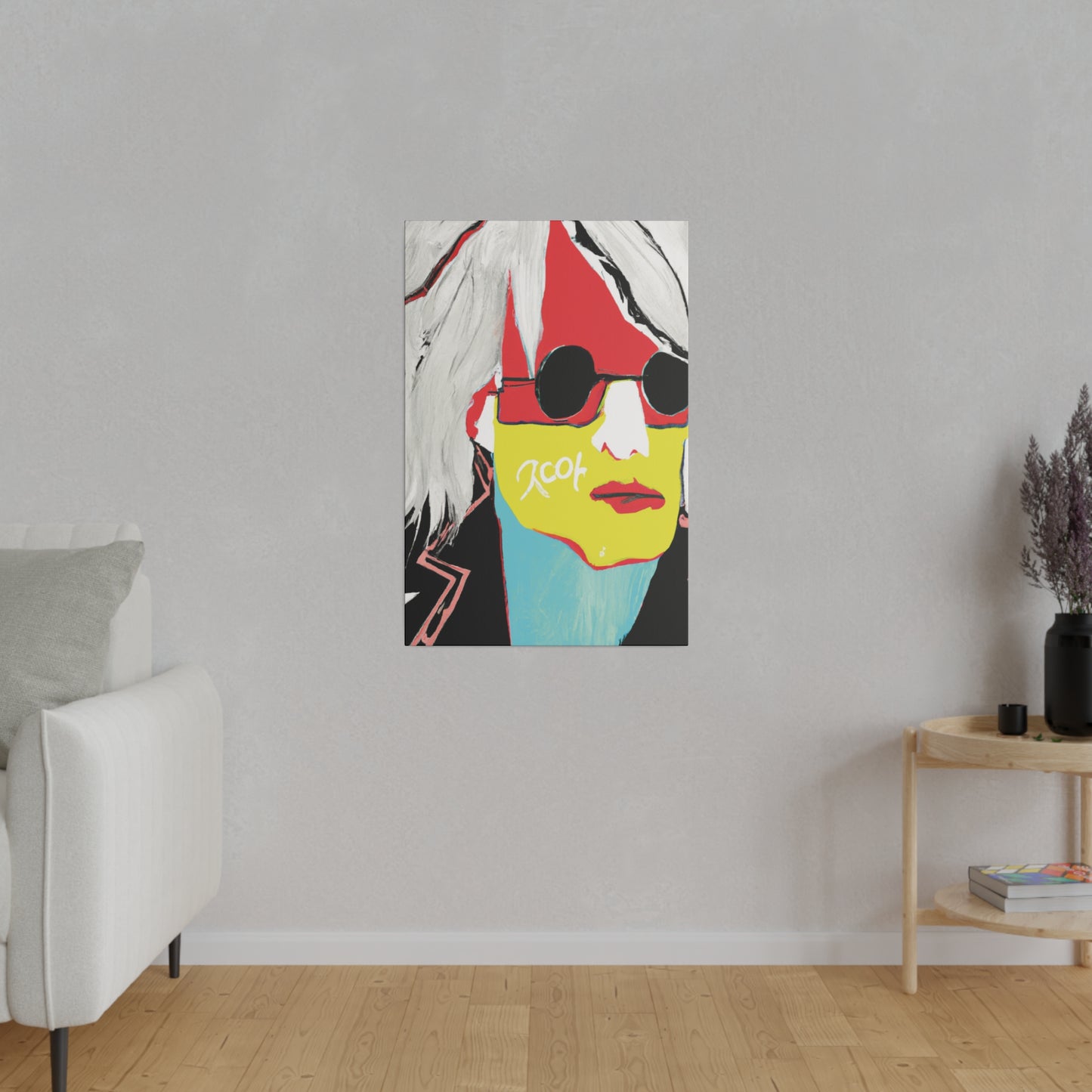 6953R - Rockstar Painting Print | Face | Abstract | Poster | Home Decor | Wall Art | Music Art | Canvas