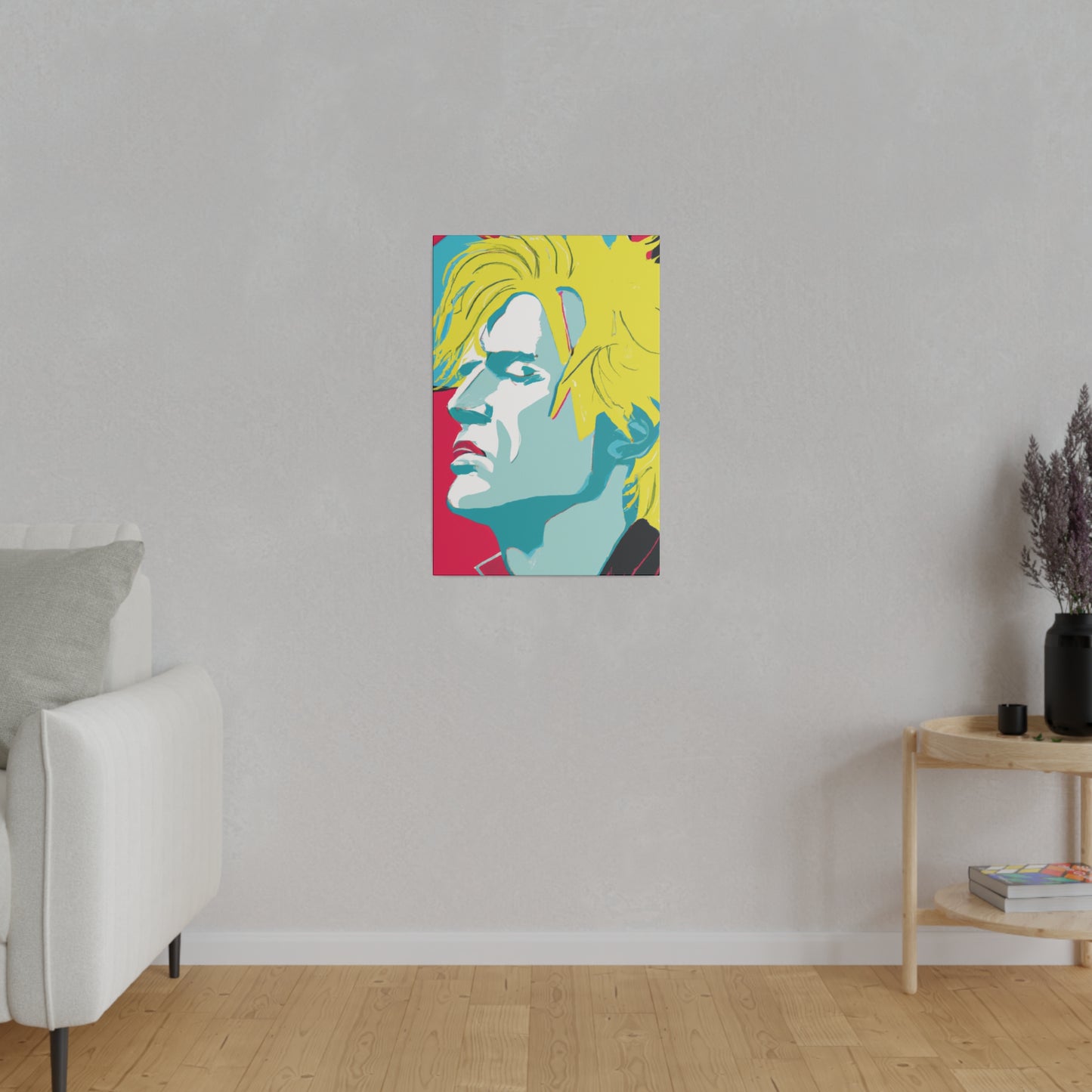 8672J - Rockstar Painting Print | Face | Abstract | Poster | Home Decor | Wall Art | Music Art | Canvas