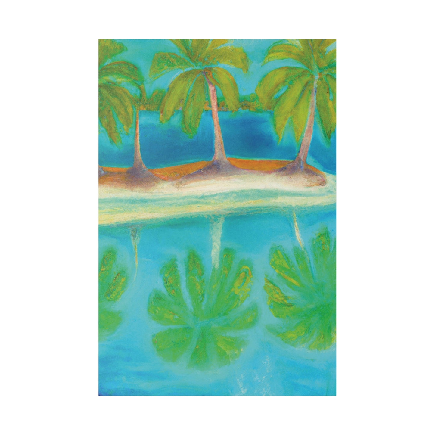 3294K - Bahamas Ocean Painting Print | Bahamas | Ocean | Beach | Poster | Home Decor | Wall Art | Canvas
