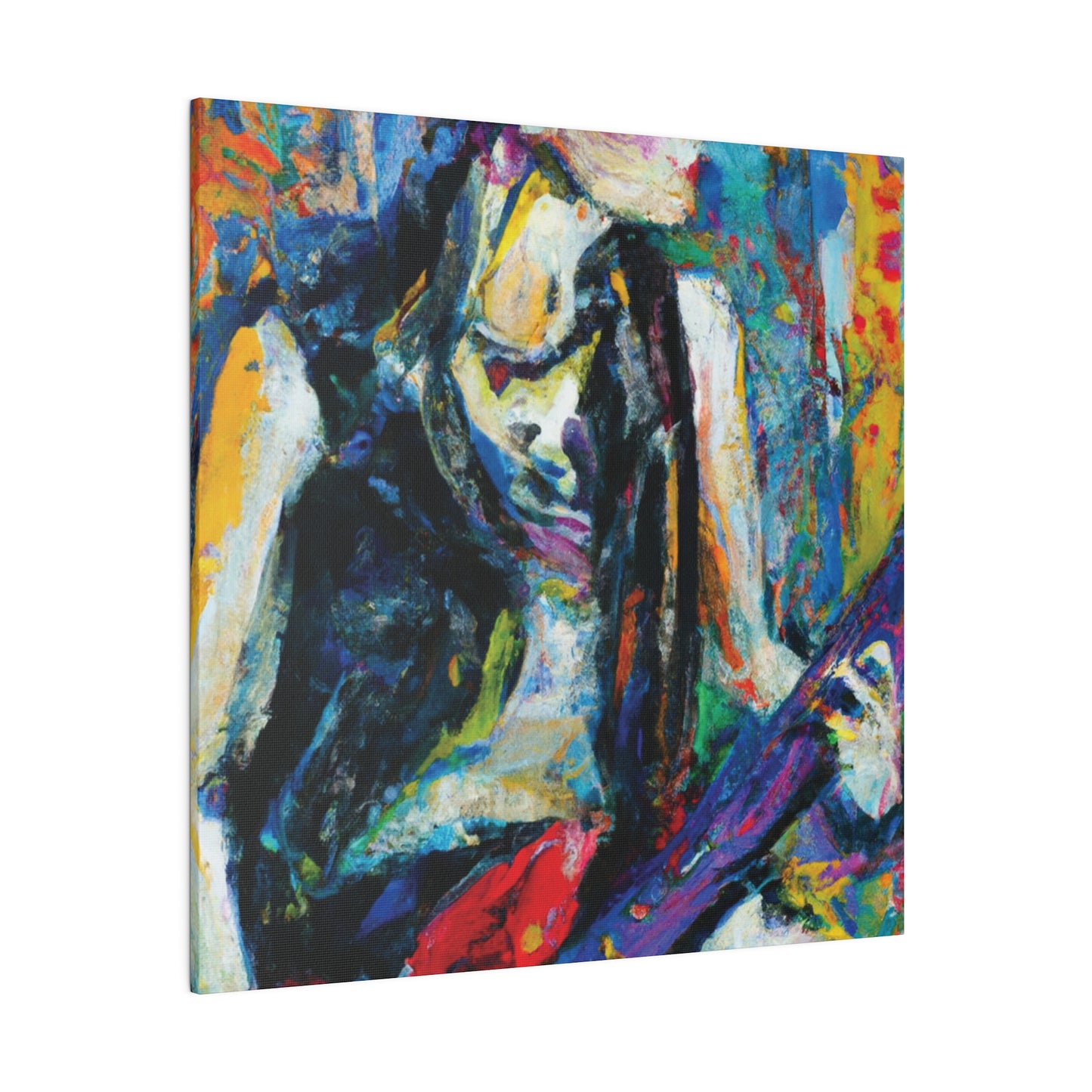 344U - Rockstar Oil Painting Style Print | Poster | Home Decor | Wall Art | Music Art | Canvas