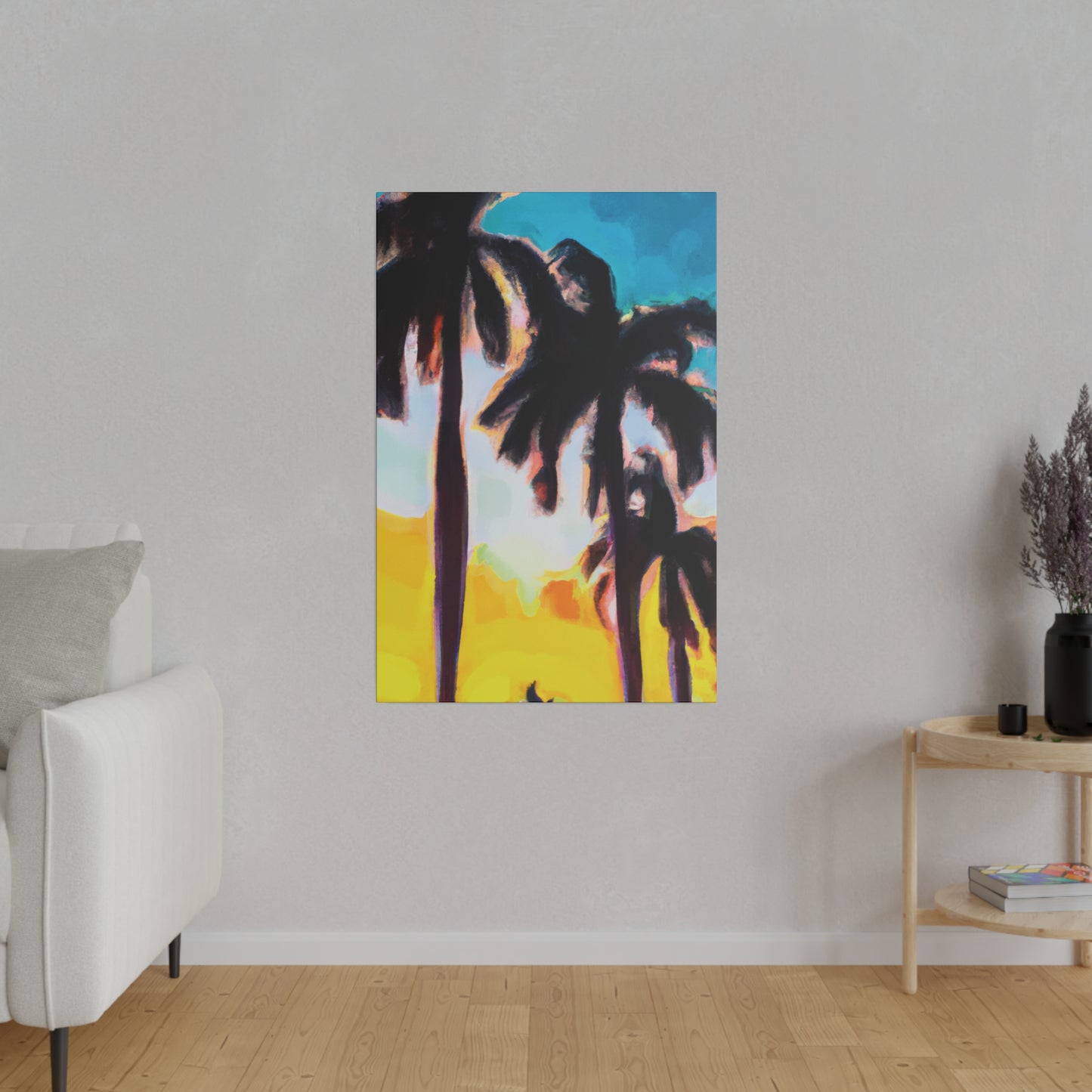 5485W - Miami Beach Sunset Painting Print | Miami | Beach | Sunset | Poster | Home Decor | Wall Art | Canvas