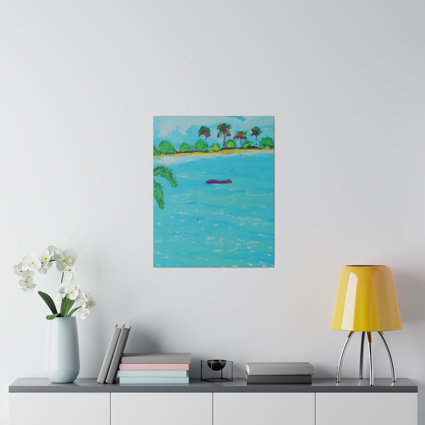 7481H - Bahamas Ocean Painting Print | Bahamas | Ocean | Beach | Poster | Home Decor | Wall Art | Canvas