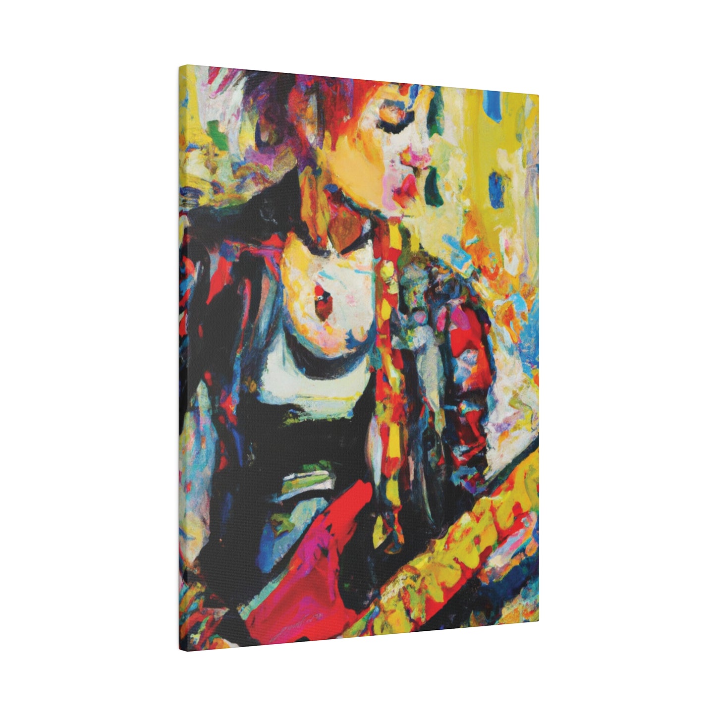 8768U - Rockstar Oil Painting Style Print | Poster | Home Decor | Wall Art | Music Art | Canvas